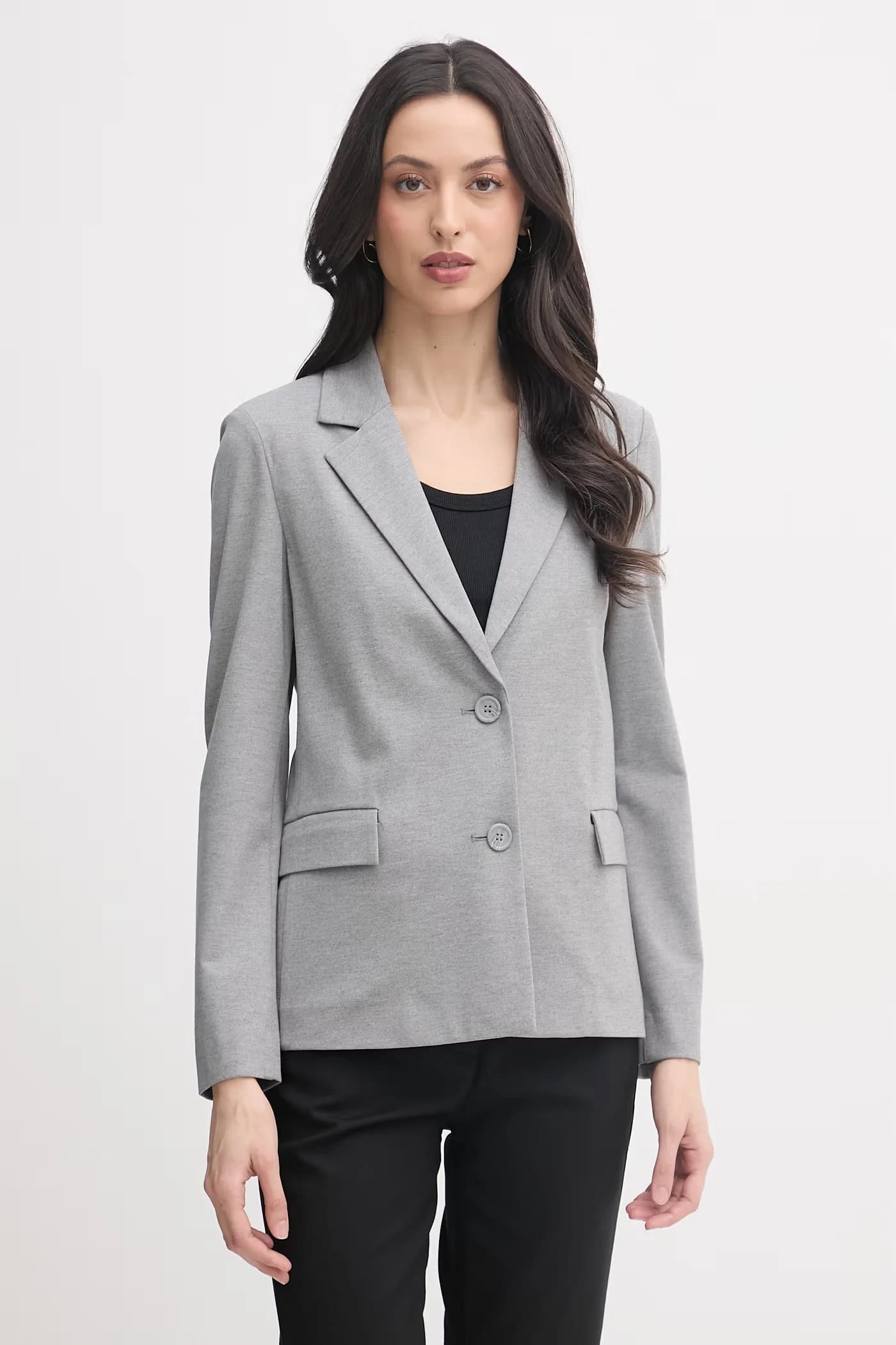 Женский однобортный пиджак из вискозы