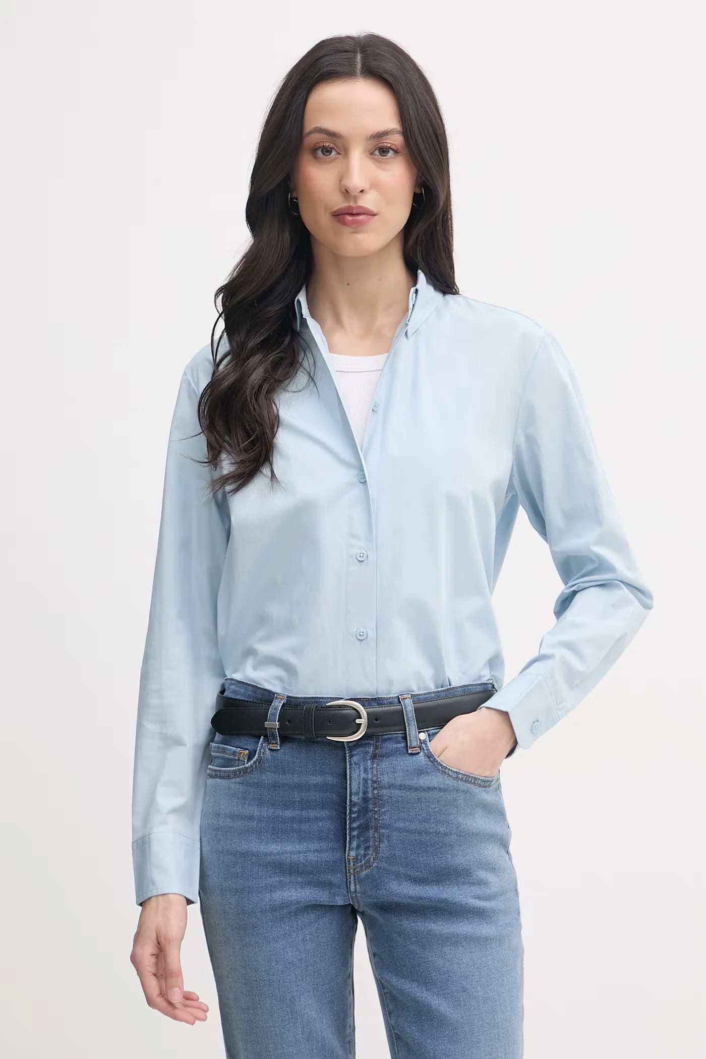 Женская хлопковая рубашка