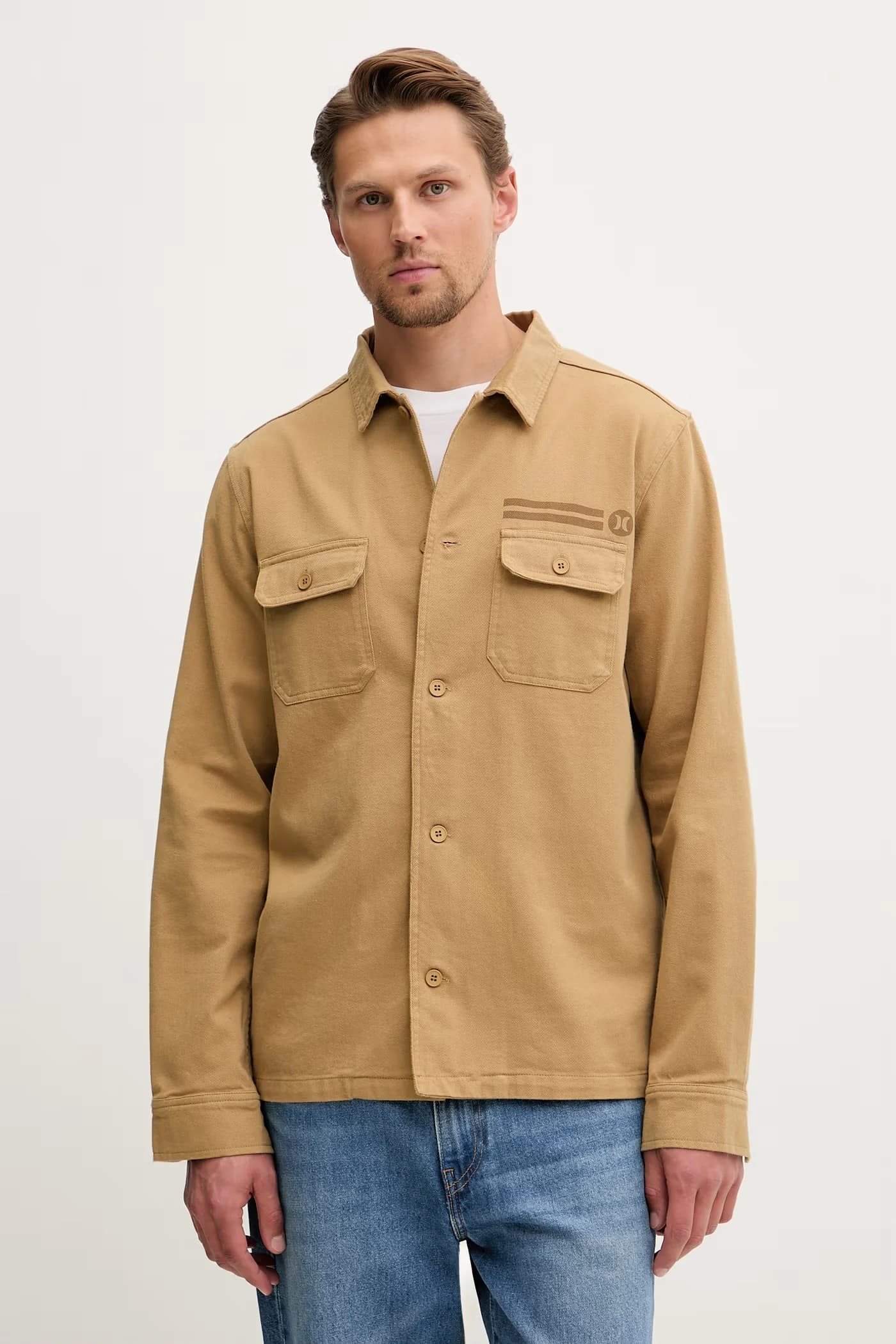 Мужская джинсовая рубашка