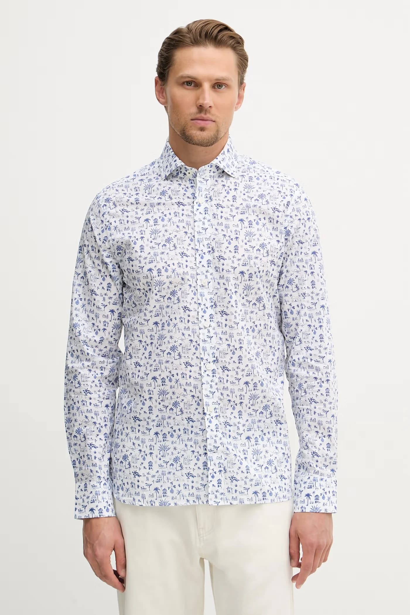 Мужская хлопковая рубашка