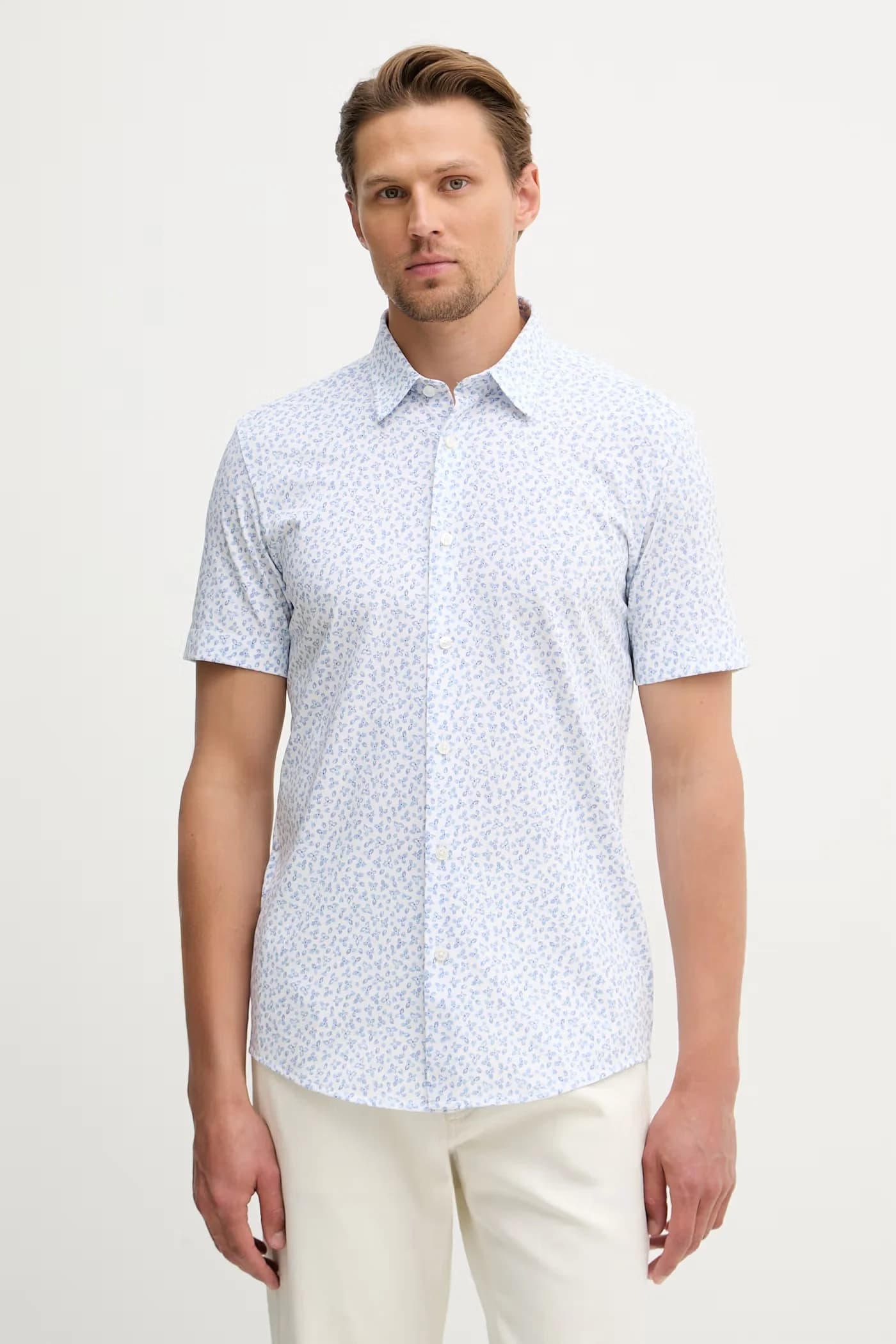 ROAN хлопковая мужская рубашка