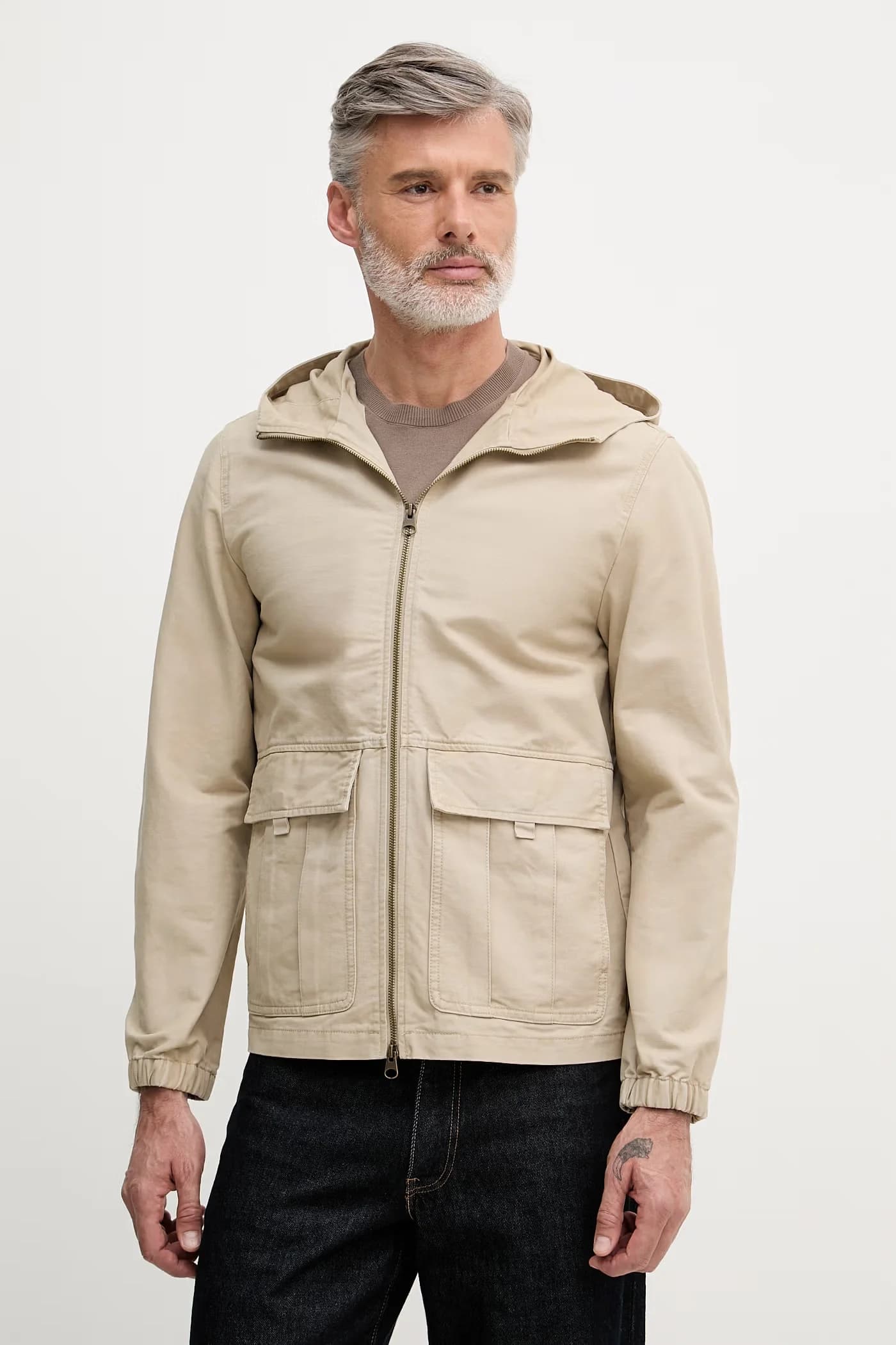 Мужская короткая куртка из хлопка