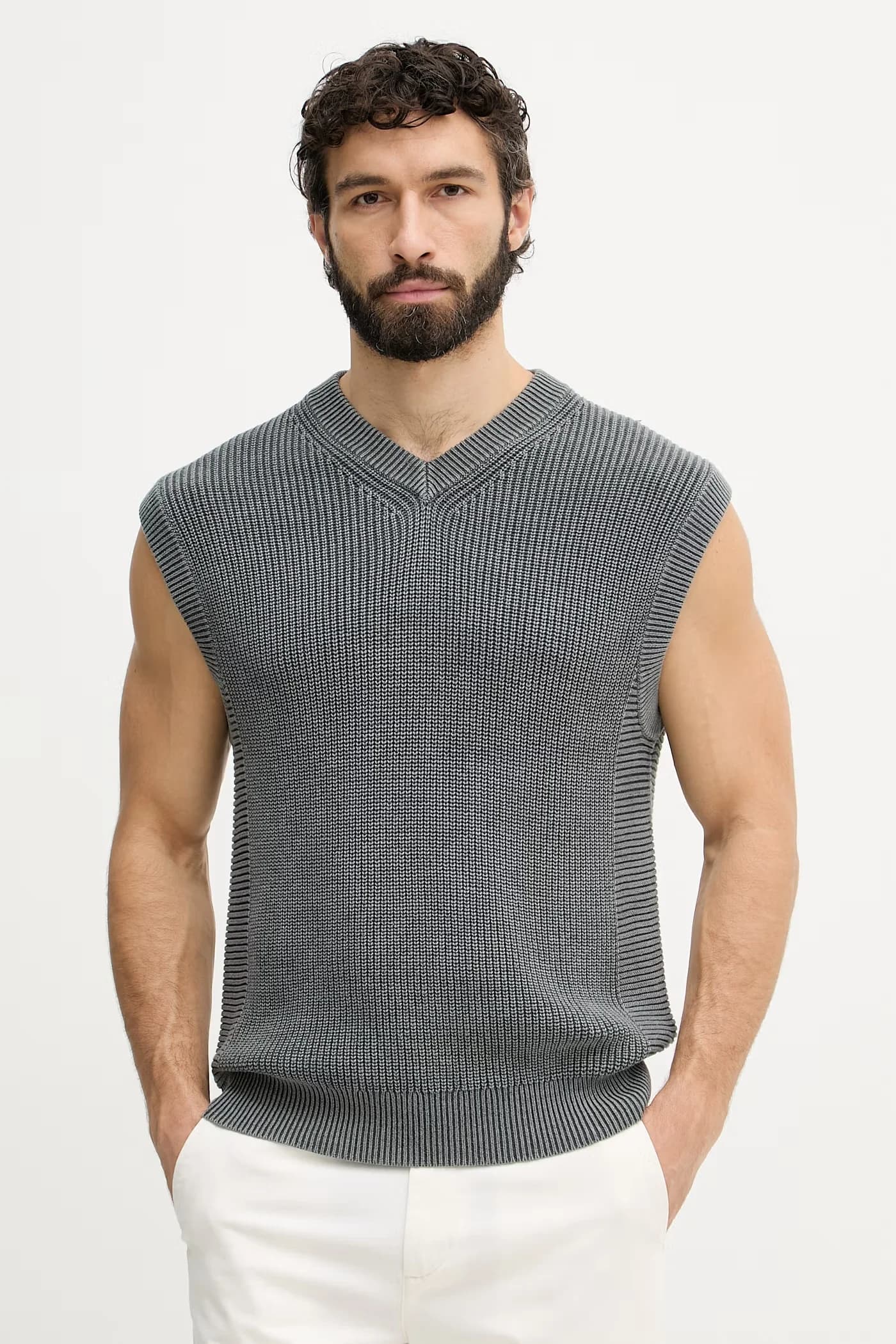 Мужской хлопковый жилет