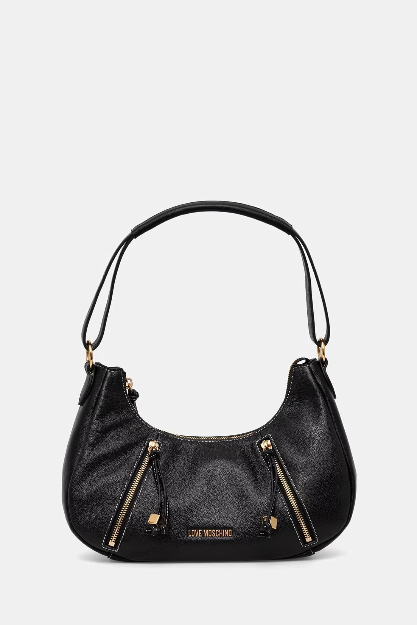 Женская кожаная сумочка с круассанами