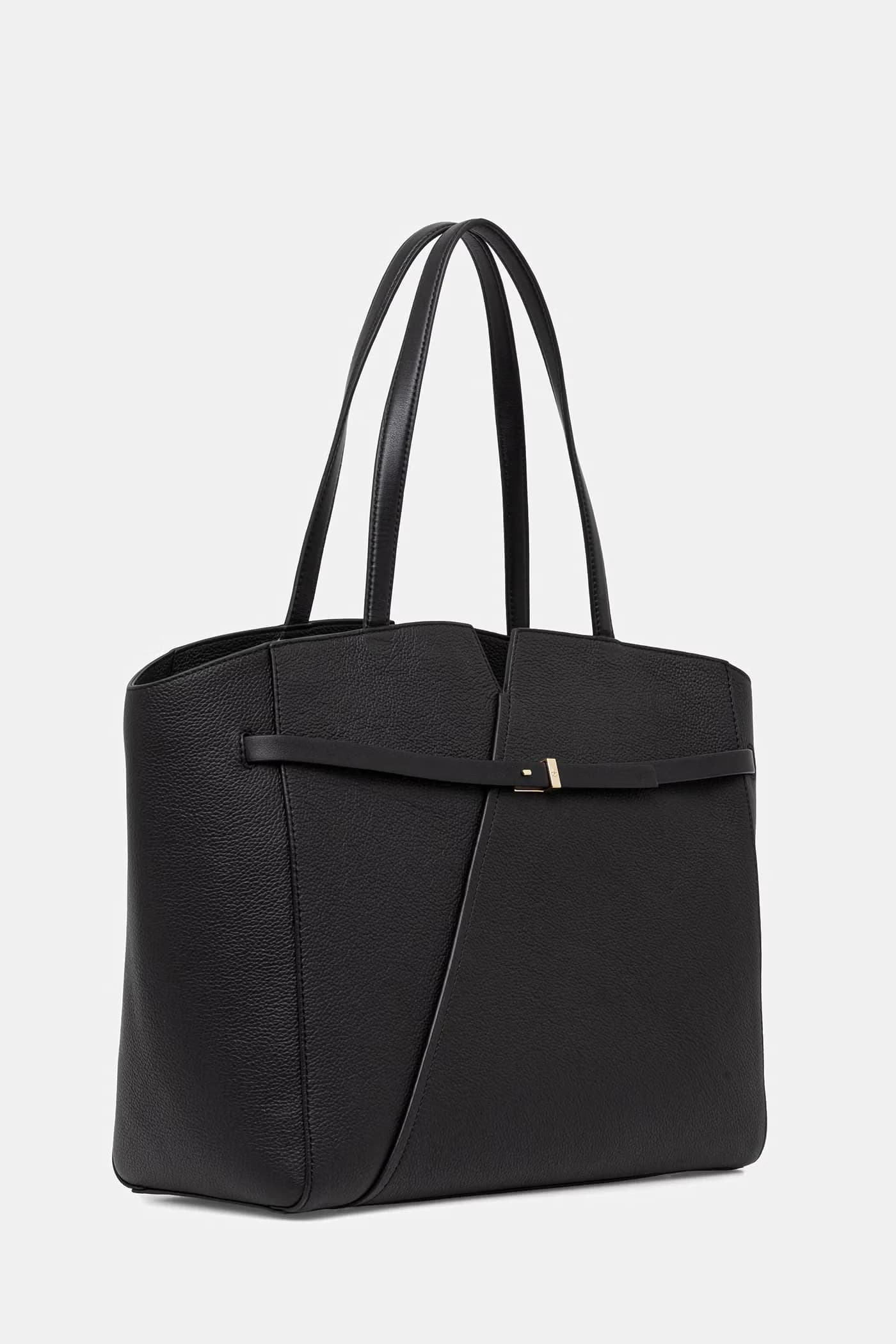 Женская кожаная сумка-шоппер BOSS REVERS TOTE - фото 2