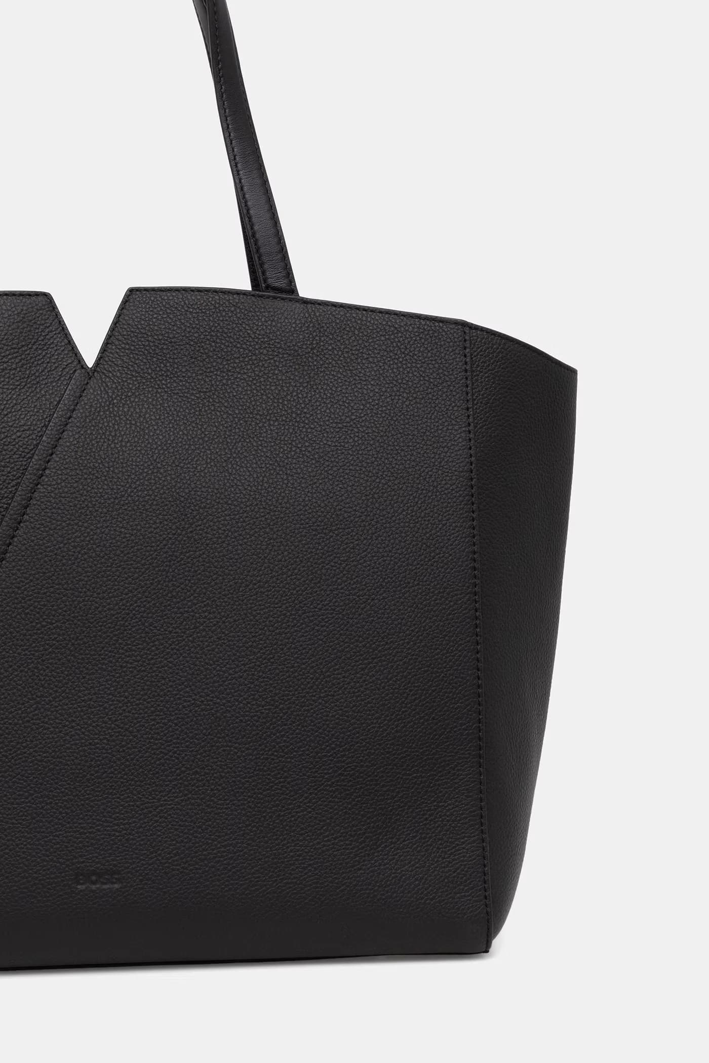 Женская кожаная сумка-шоппер BOSS REVERS TOTE - фото 3