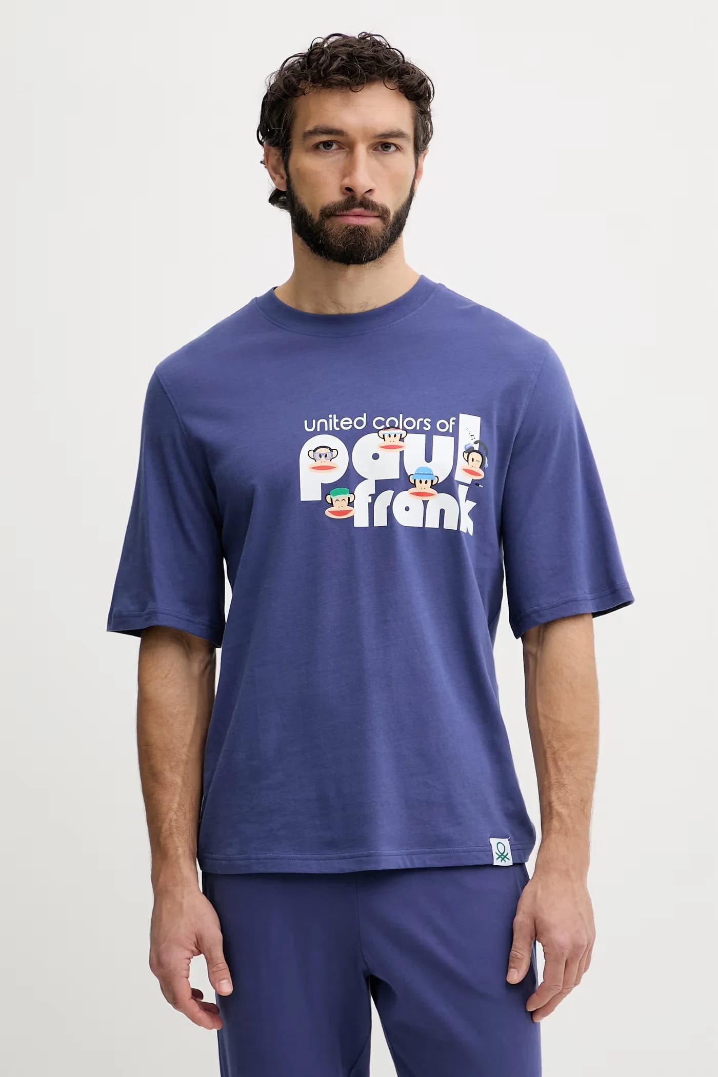 Мужская хлопковая пижамная футболка