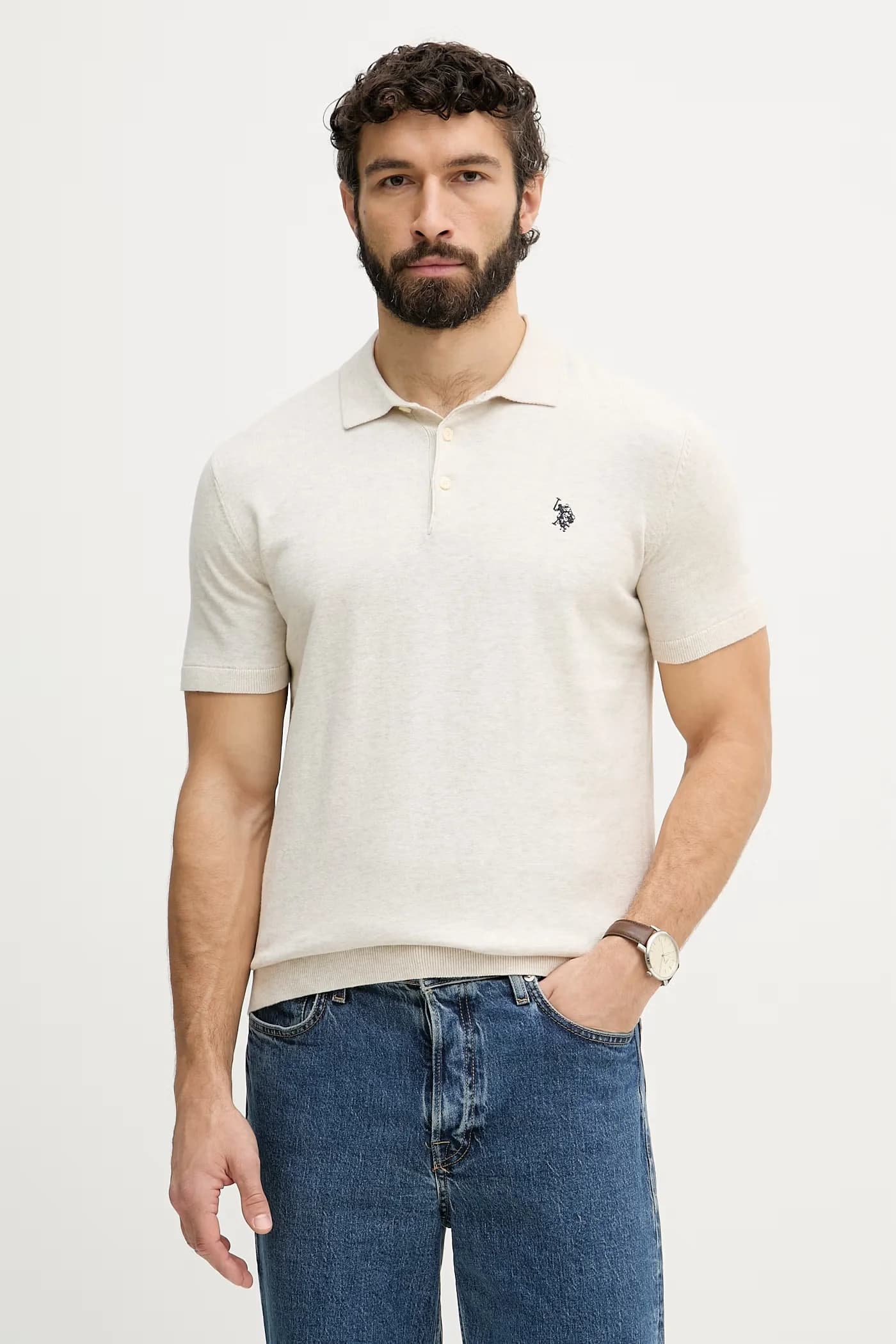 Мужское хлопковое поло COMBED SS