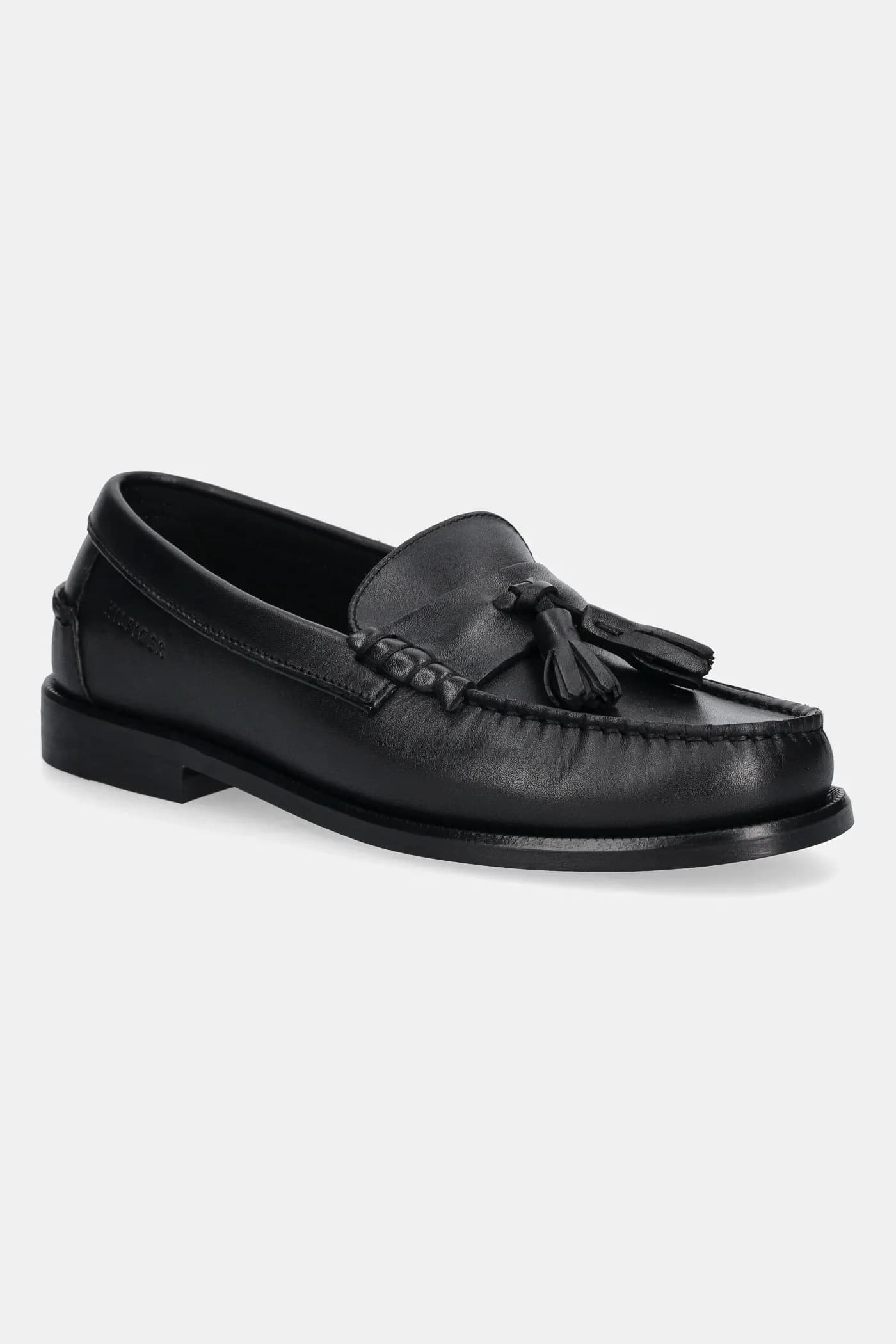 кожаные мокасины TH TASSEL LTH LOAFER