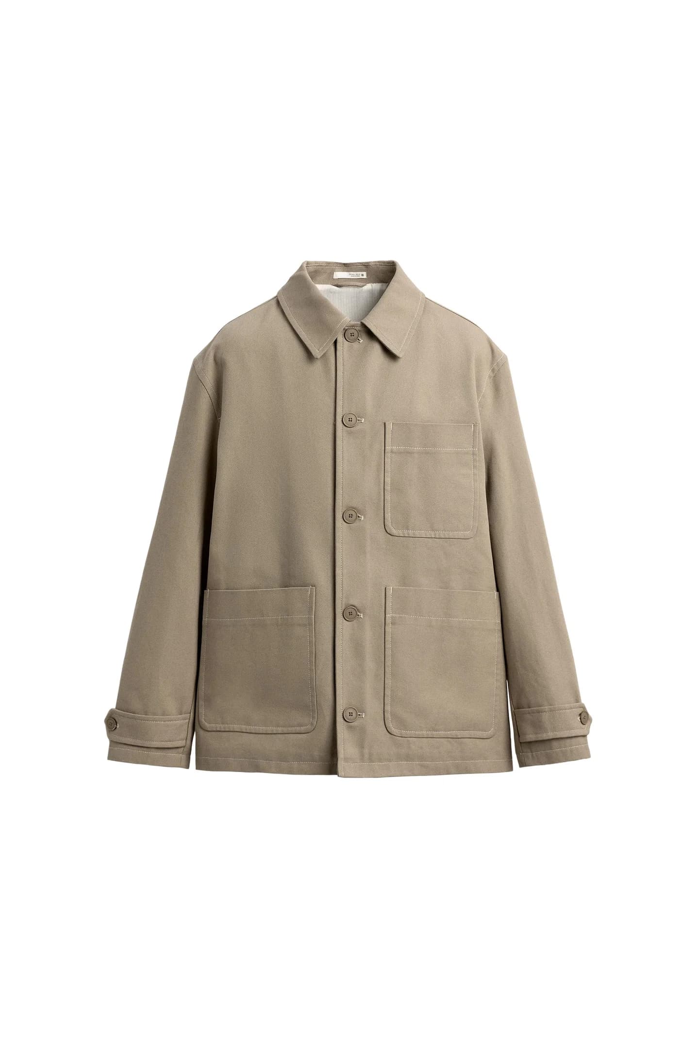 КУРТКА-РУБАШКА СО СТРУКТУРНОЙ СТРОЧКОЙ - фото 3