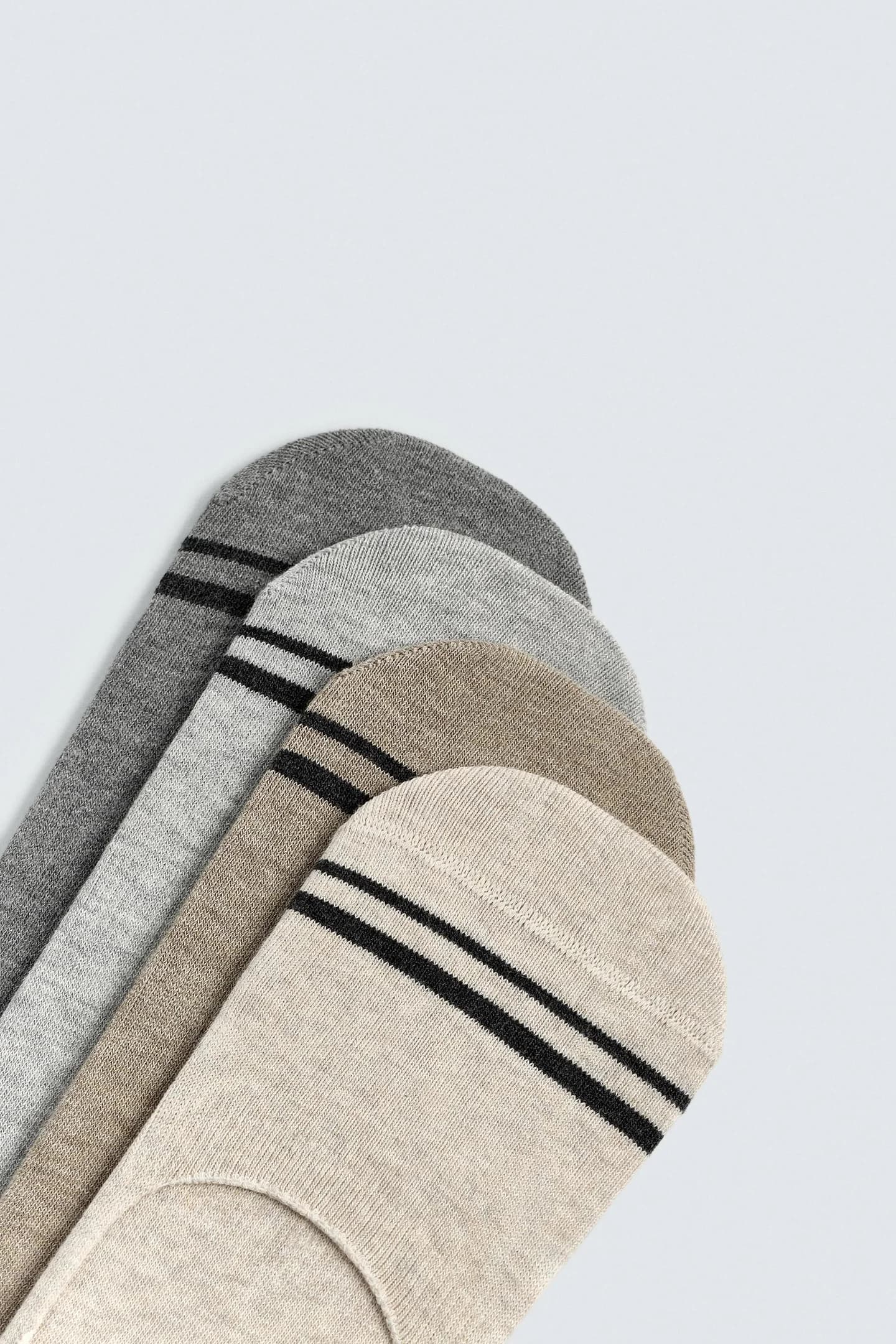 НАБОР ИЗ 4 ПАР НОСКОВ В ПОЛОСКУ - фото 2