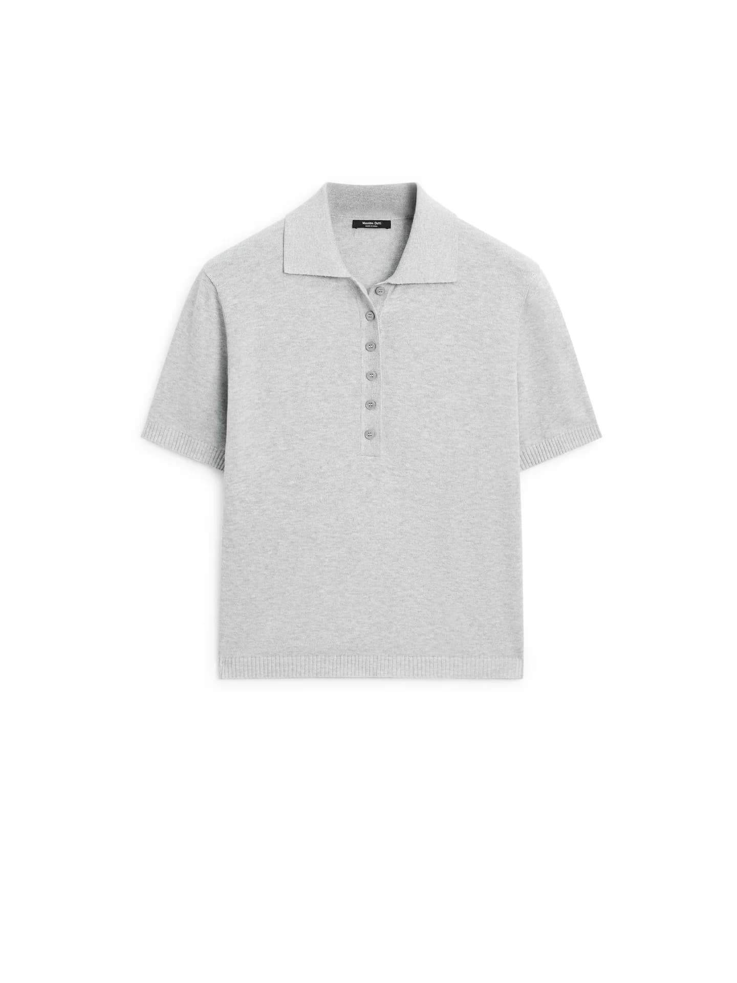 Свитер-поло хлопковой вязки - фото 4