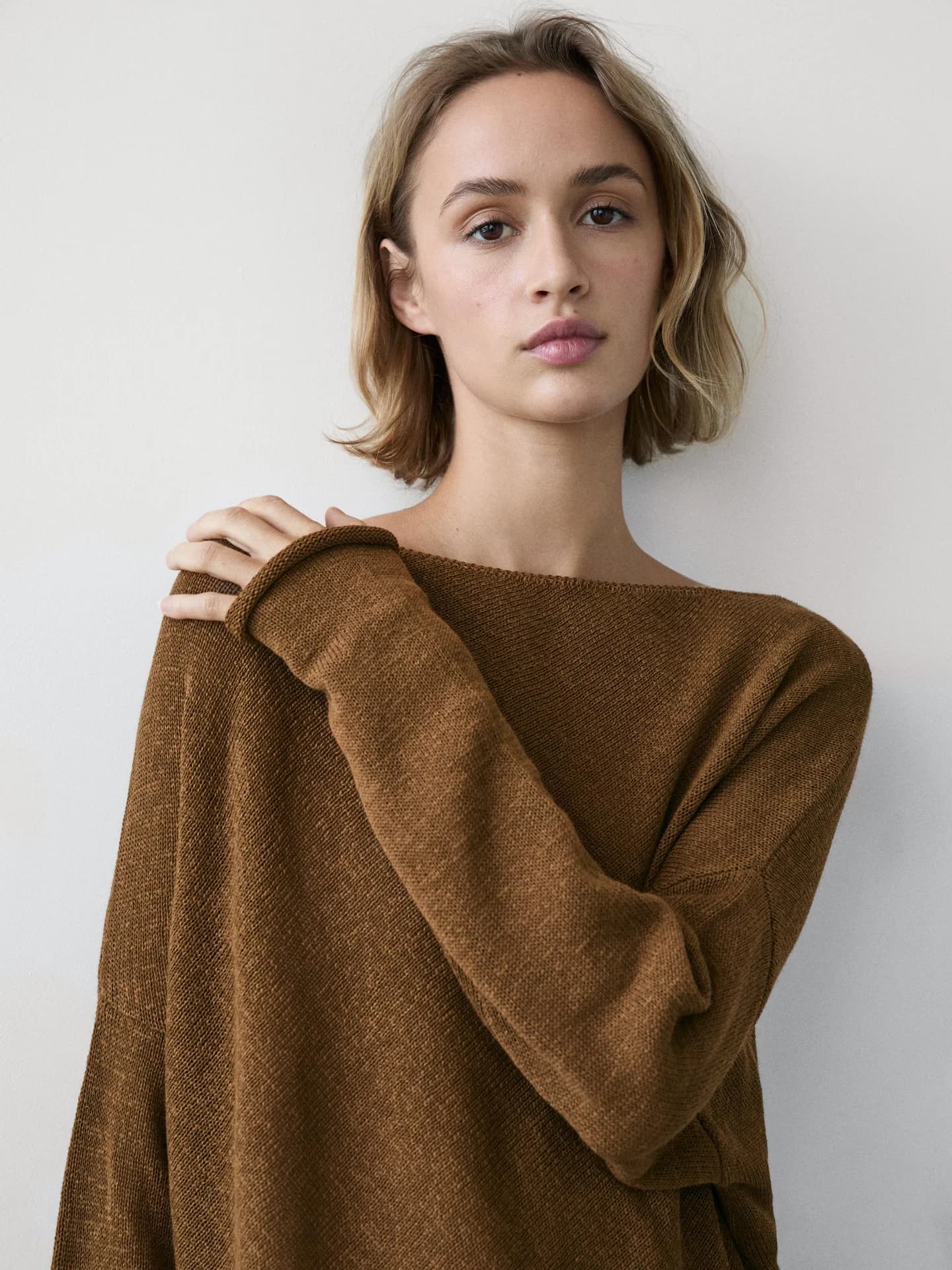 Свитер асимметричной вязки - фото 10