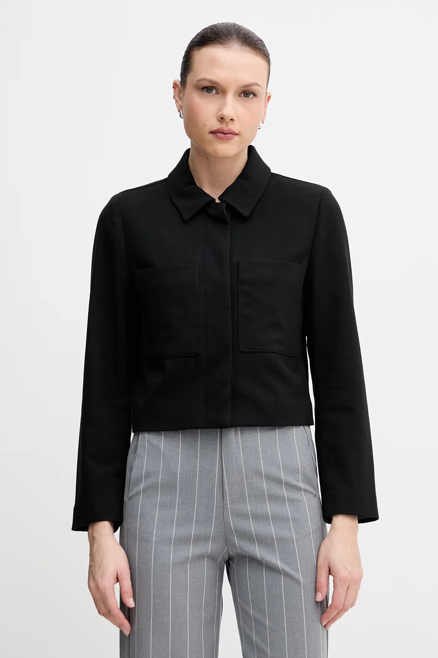 Женская куртка из смесовой шерсти