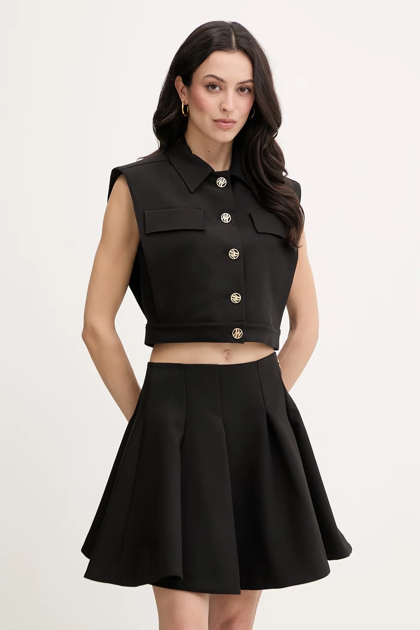 Женский однобортный жилет