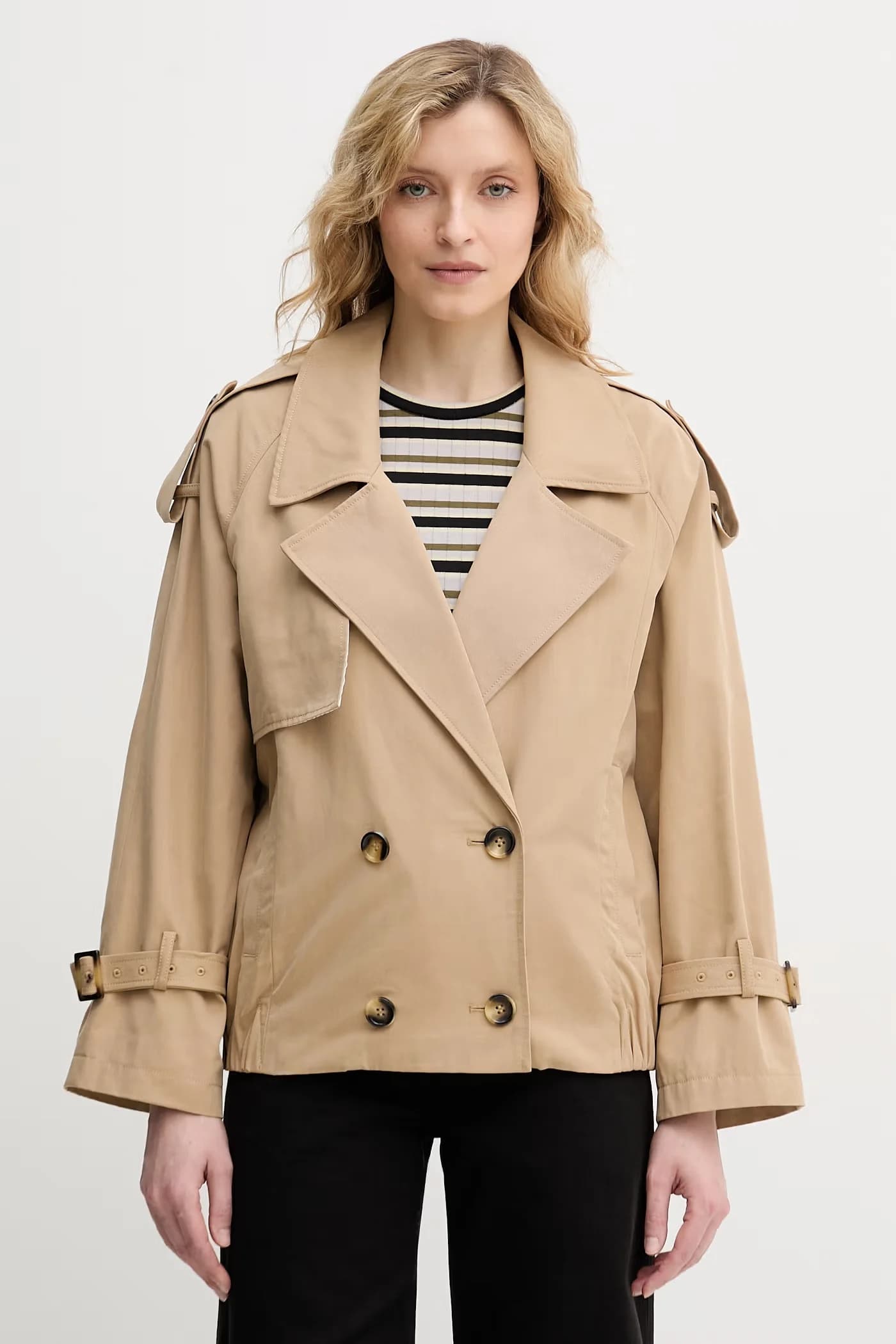 Женский тренч из хлопка