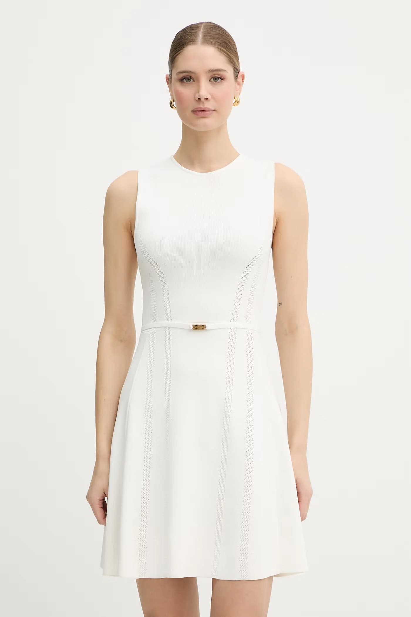 KASHU расклешенное платье из вискозы.