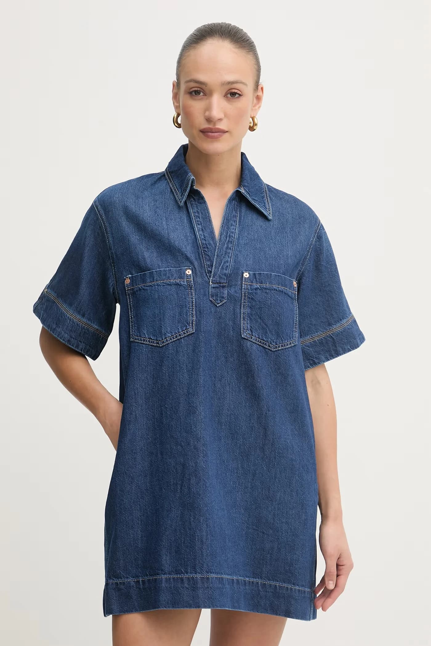 джинсовое платье C POLO DRESS