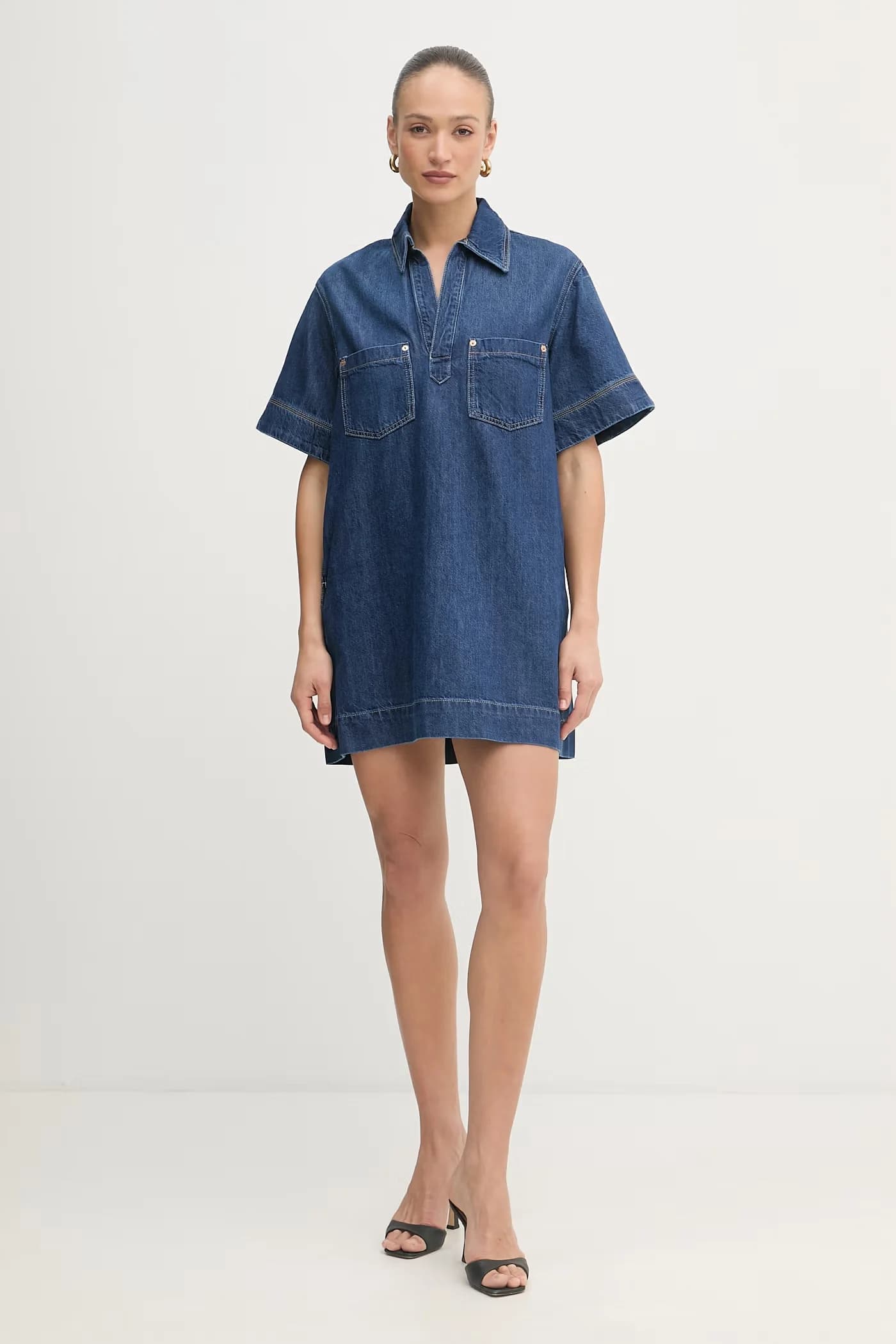 джинсовое платье C POLO DRESS - фото 2