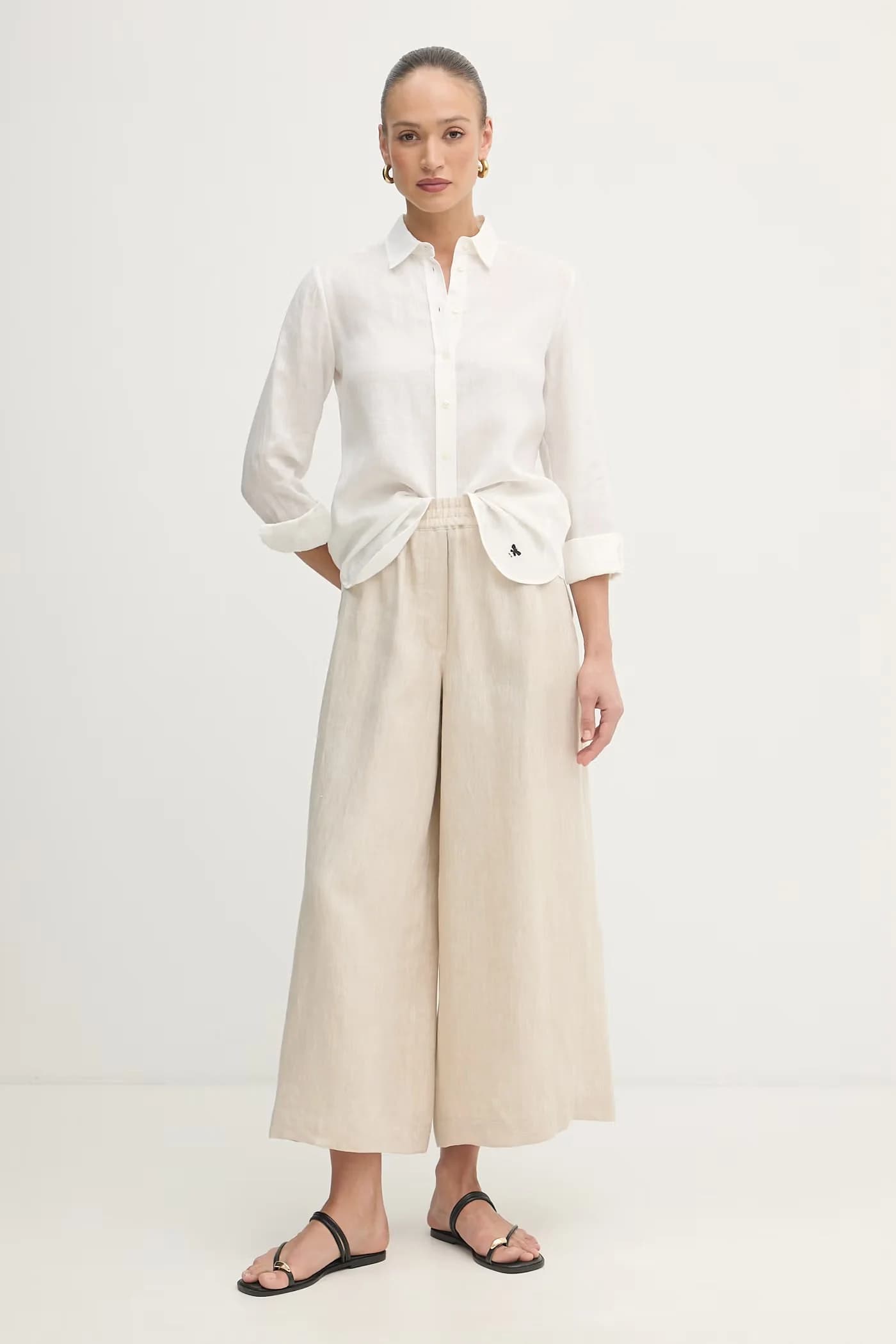 FELINO женские льняные широкие брюки - фото 2