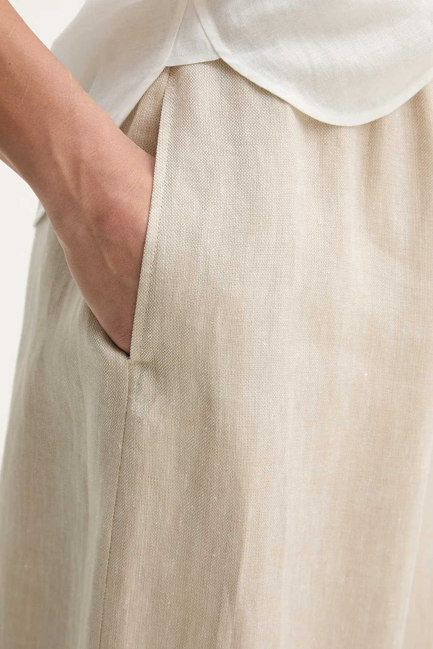 FELINO женские льняные широкие брюки - фото 4