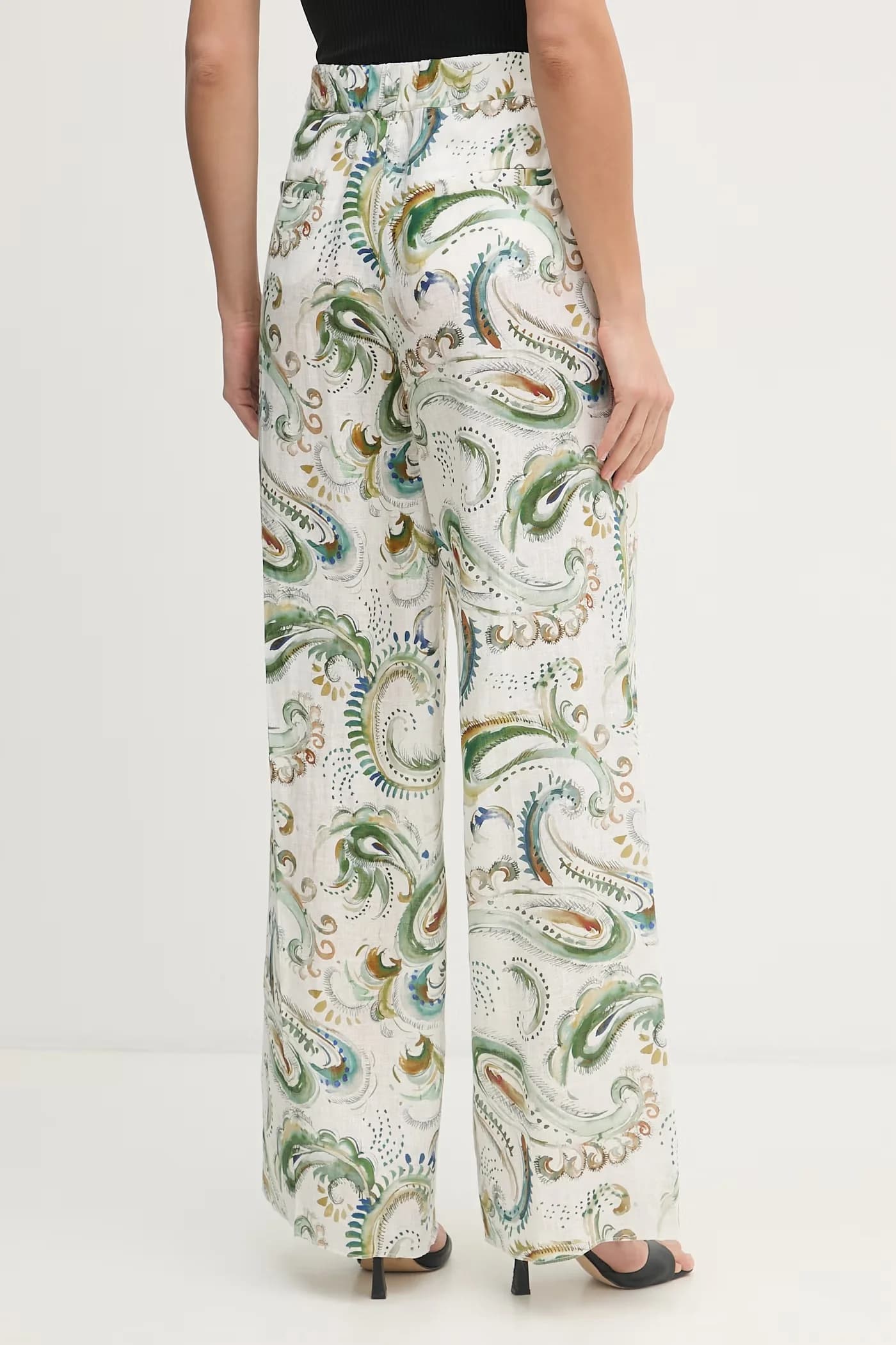 Женские льняные широкие брюки DOMINO - фото 3