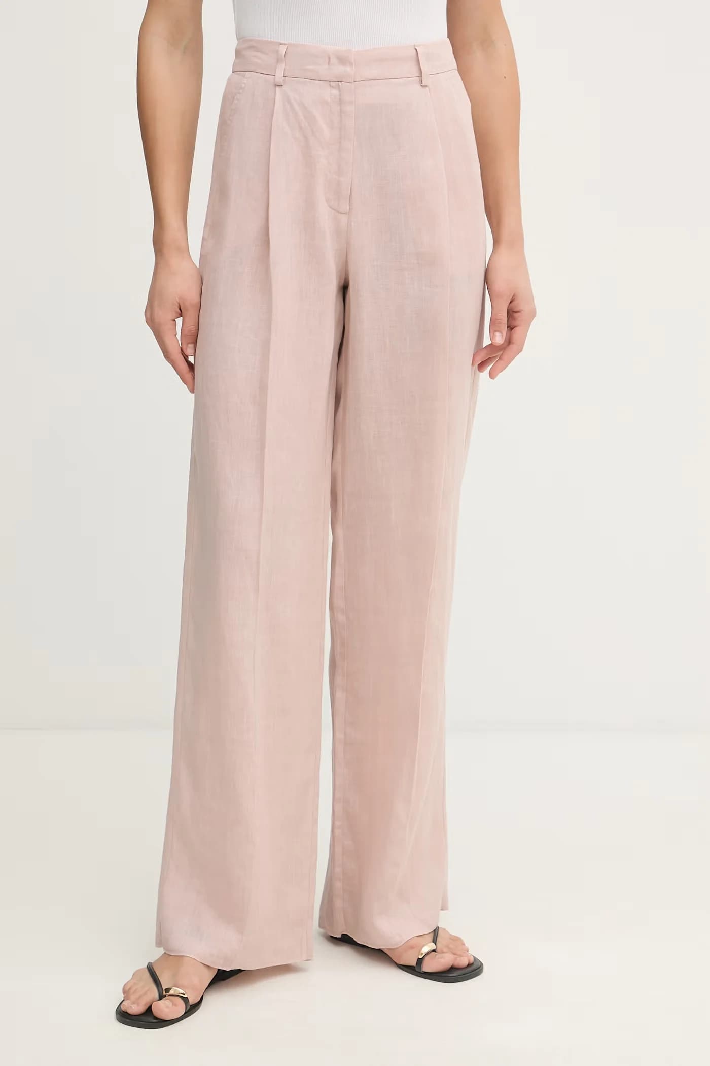 SOLISTA женские льняные широкие брюки - фото 4