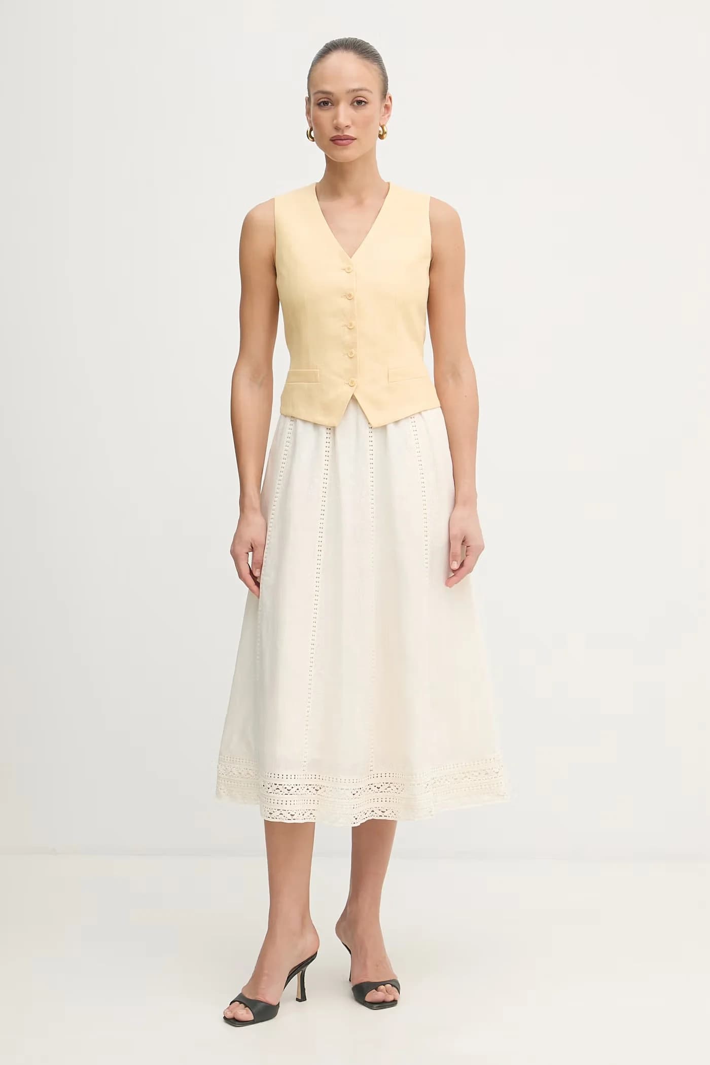 ГЕРГО льняная юбка - фото 2