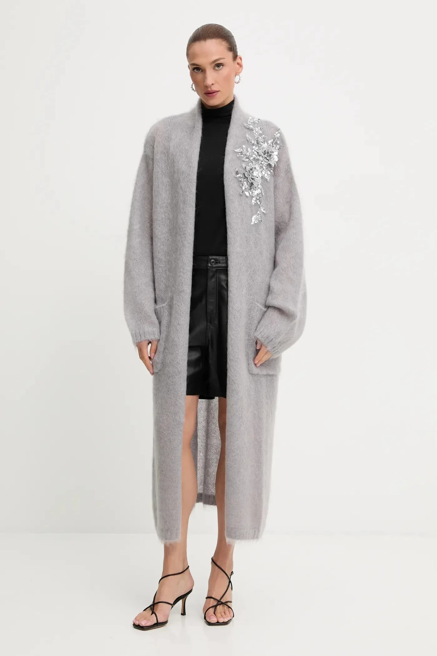 Кардиган с шерстью