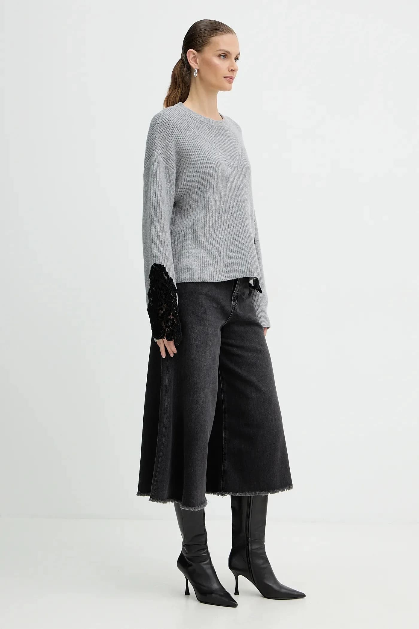 Свитер из смесовой шерсти - фото 2