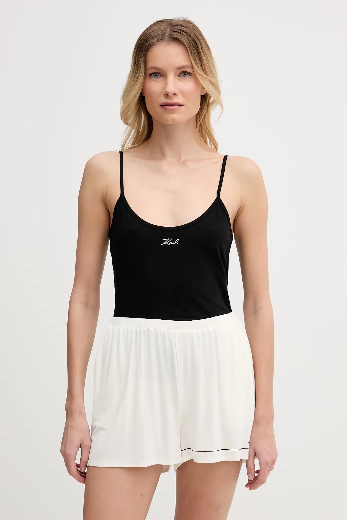 Женский топ из хлопка с эластаном, 2 шт.