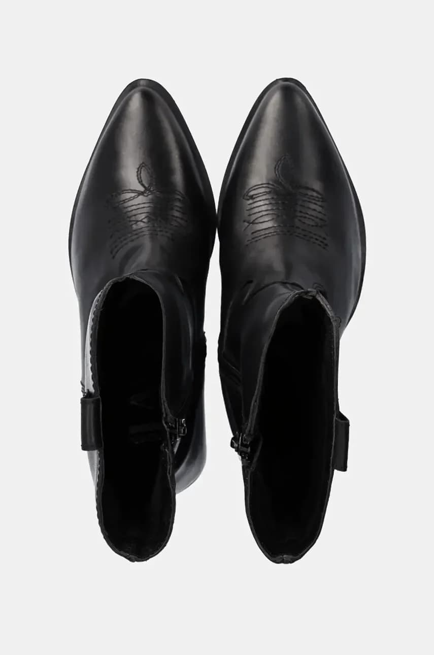 Кожаные ковбойские сапоги - фото 5