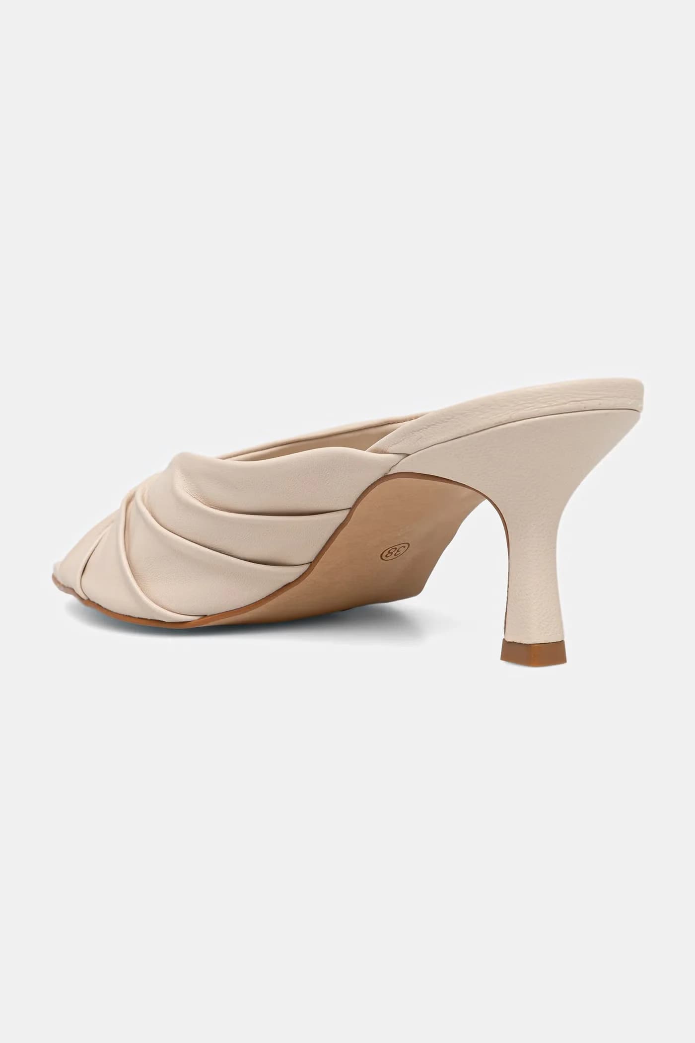 Женские кожаные шлепанцы - фото 4