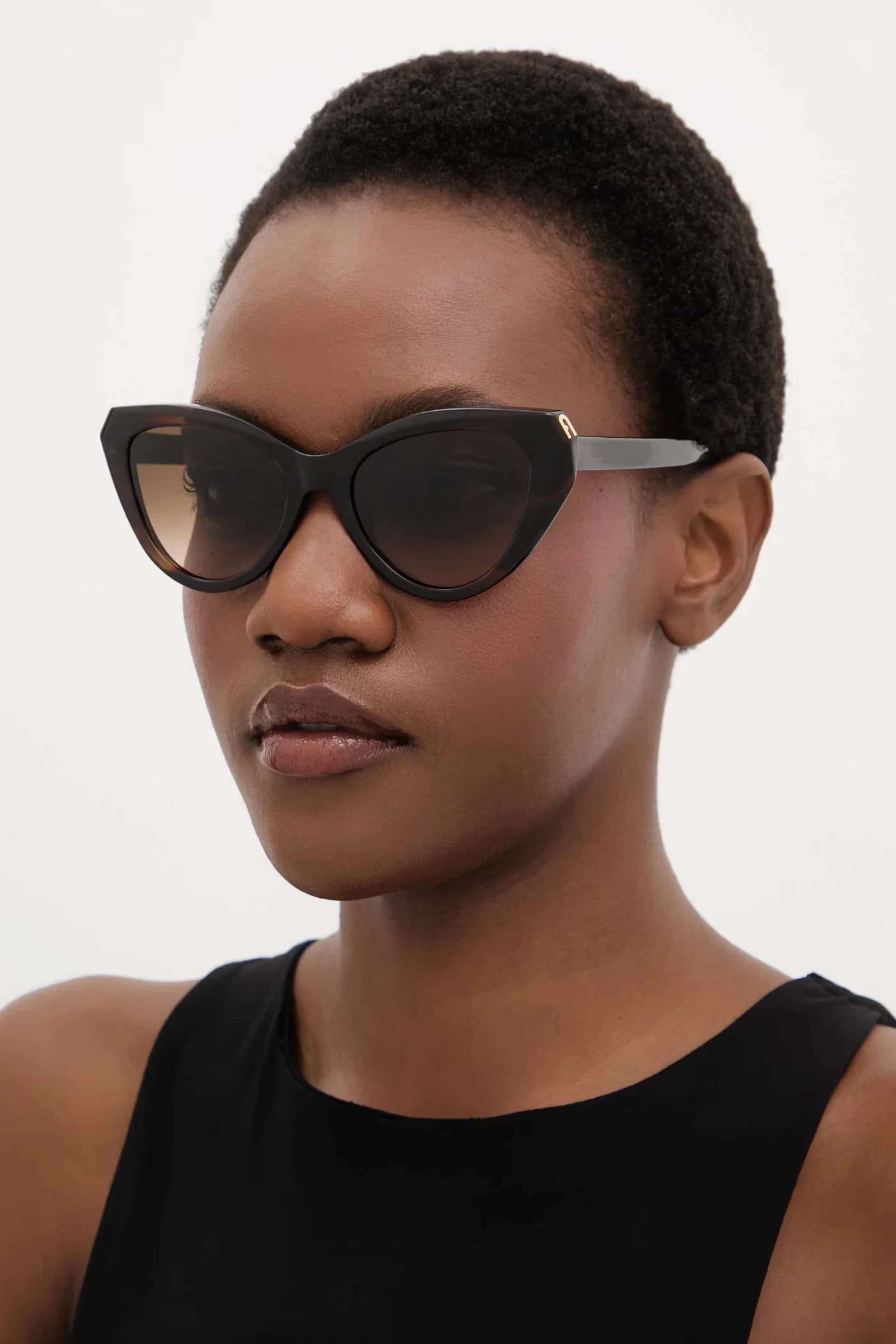 Женские солнцезащитные очки «кошачий глаз»