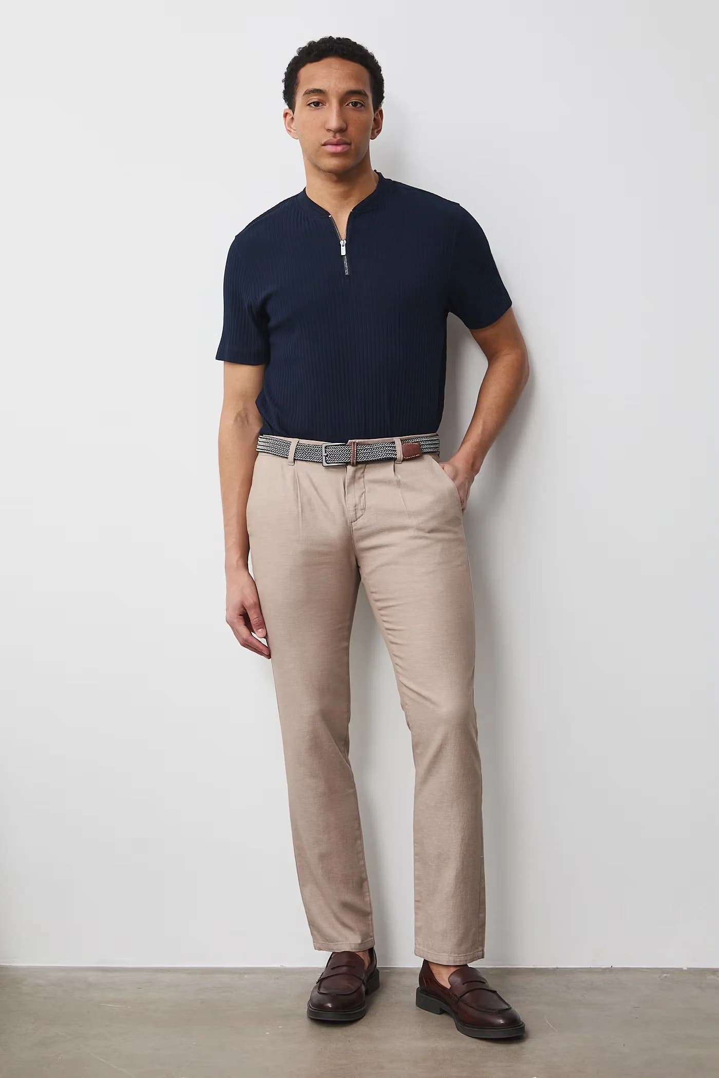 Мужские брюки чинос из вискозы - фото 2