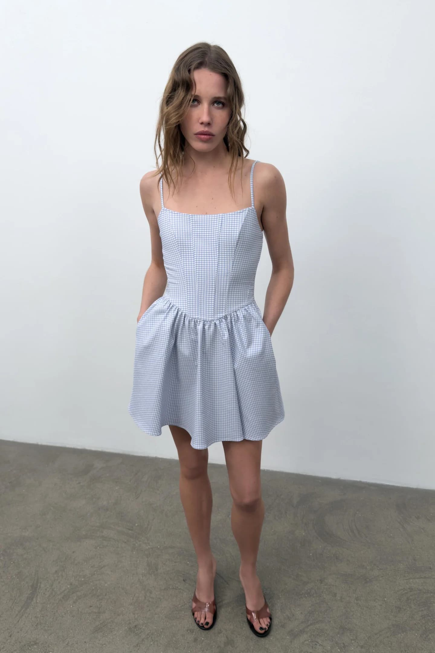 МИНИ-ПЛАТЬЕ С КОРСЕТОМ VICHY