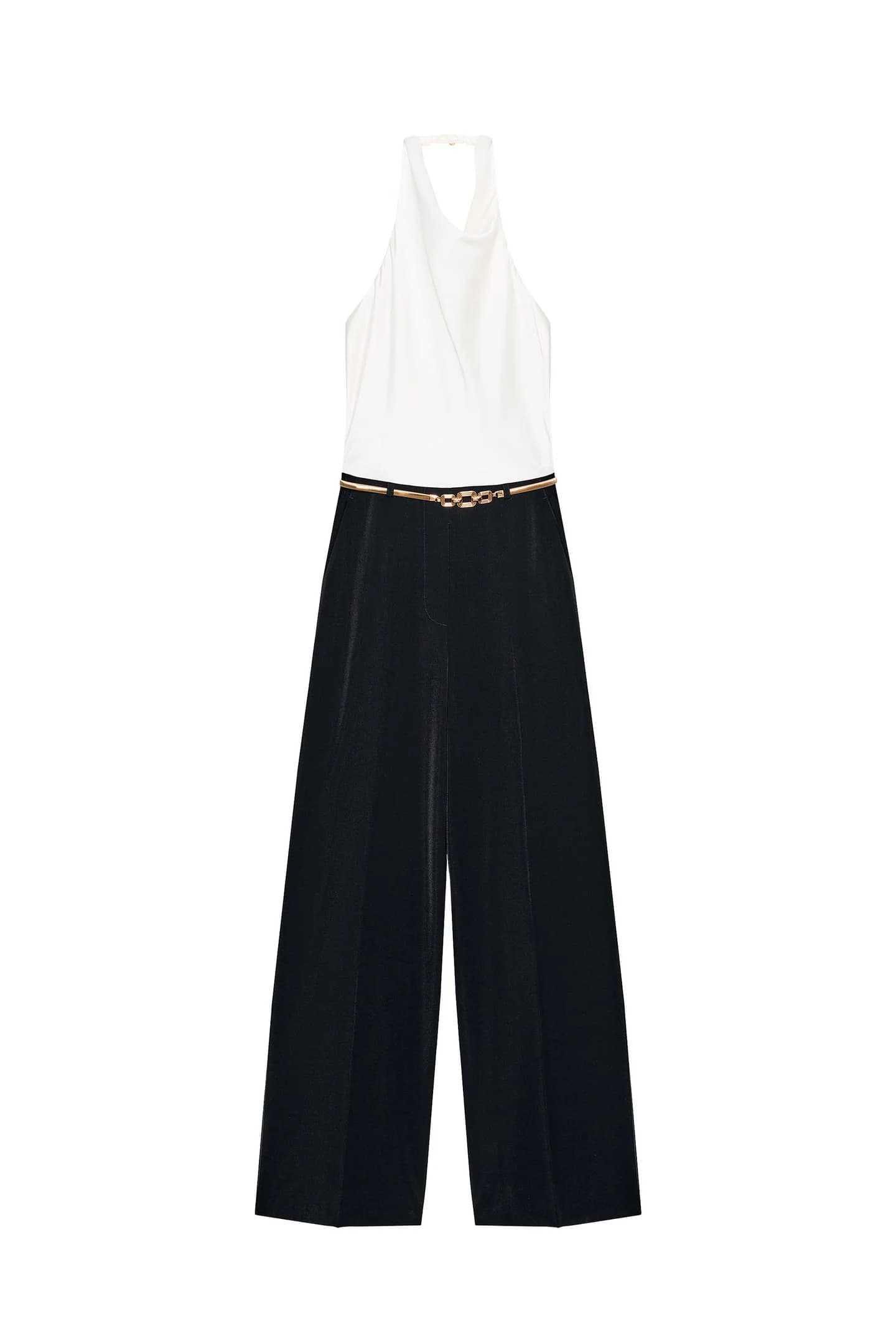 ДЛИННЫЙ КОМБИНЕЗОН С ПОЯСОМ - фото 3