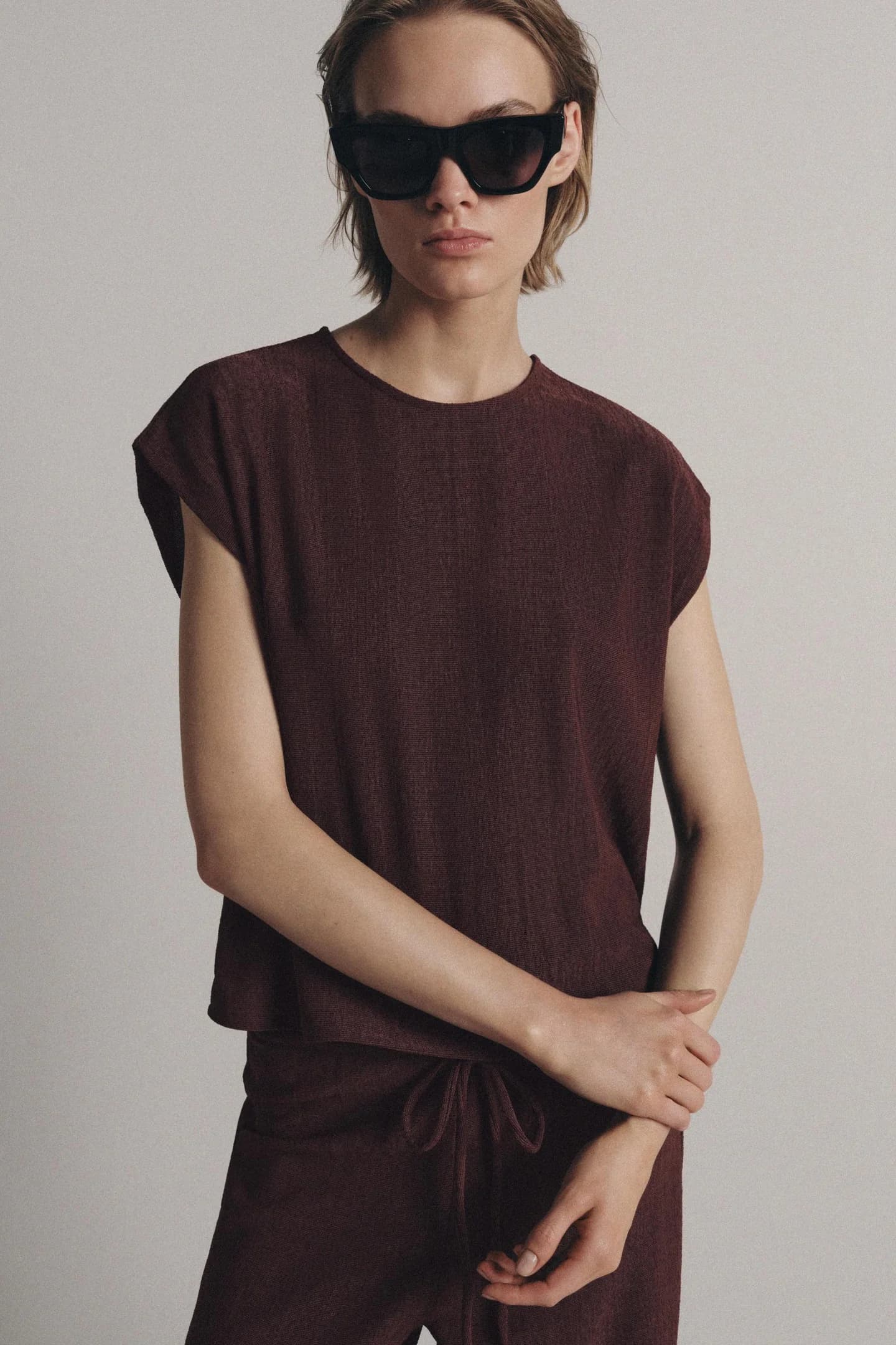 ТОП БЕЗ РУКАВОВ В СТИЛЕ РУСТИК - фото 2