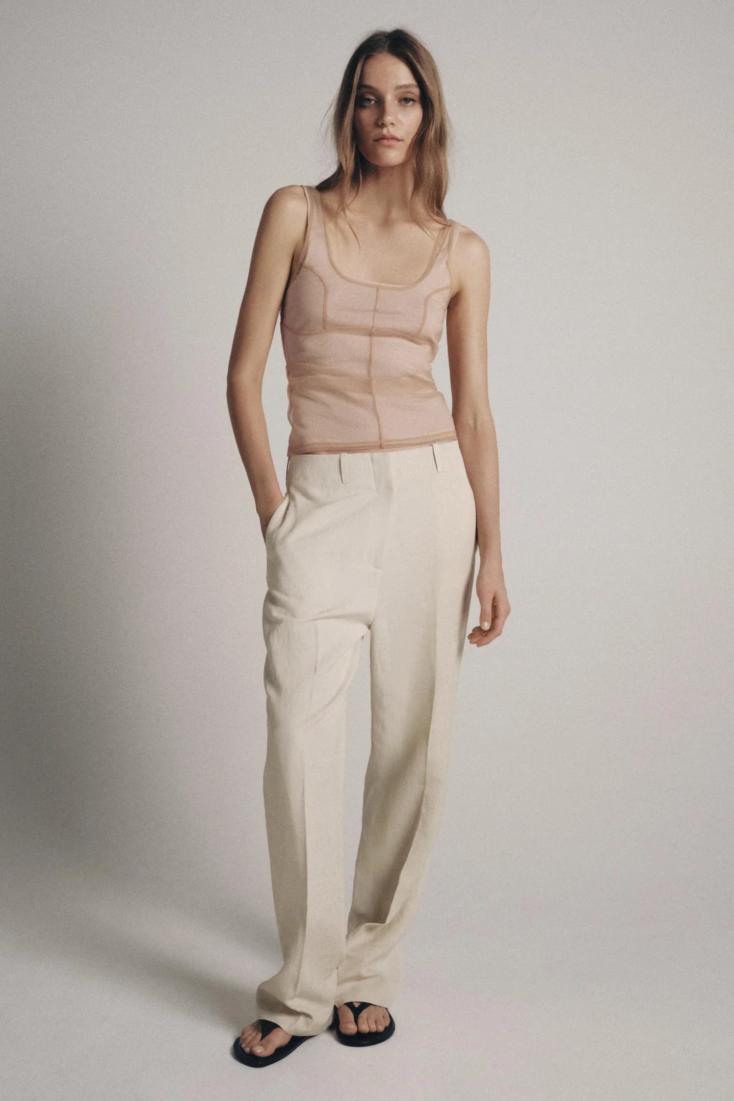 ТОП из ТЮЛЯ С ОТСТРОЧКОЙ - фото 2