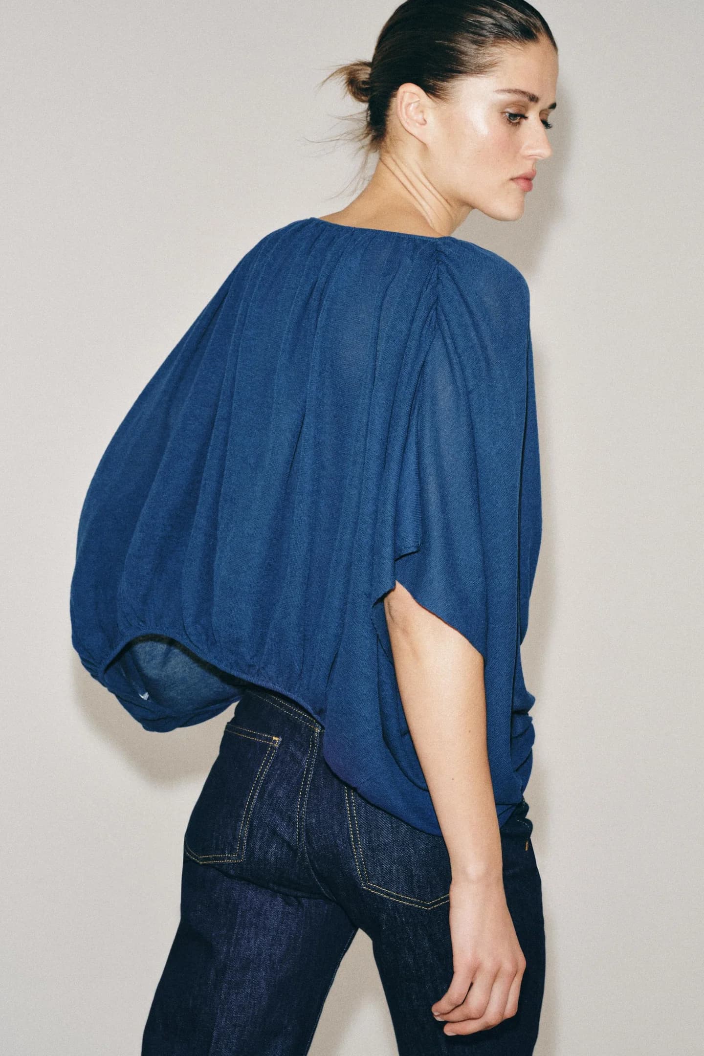 ТРИКОТАЖНЫЙ СВИТЕР С Пышными РУКАВАМИ - фото 2