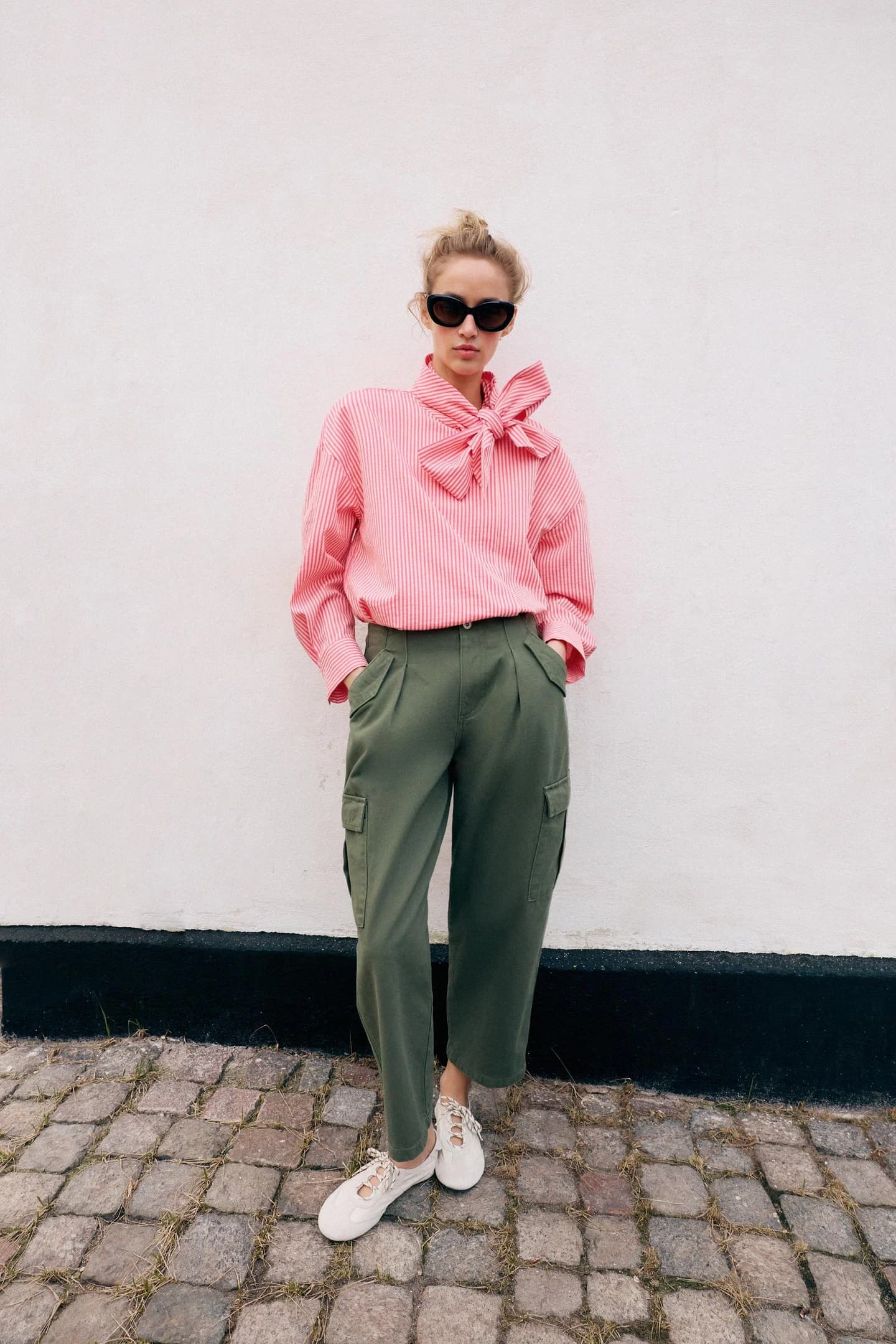 ПОЛОСКАЯ РУБАШКА НА ЗАВЯЗКАХ - фото 2