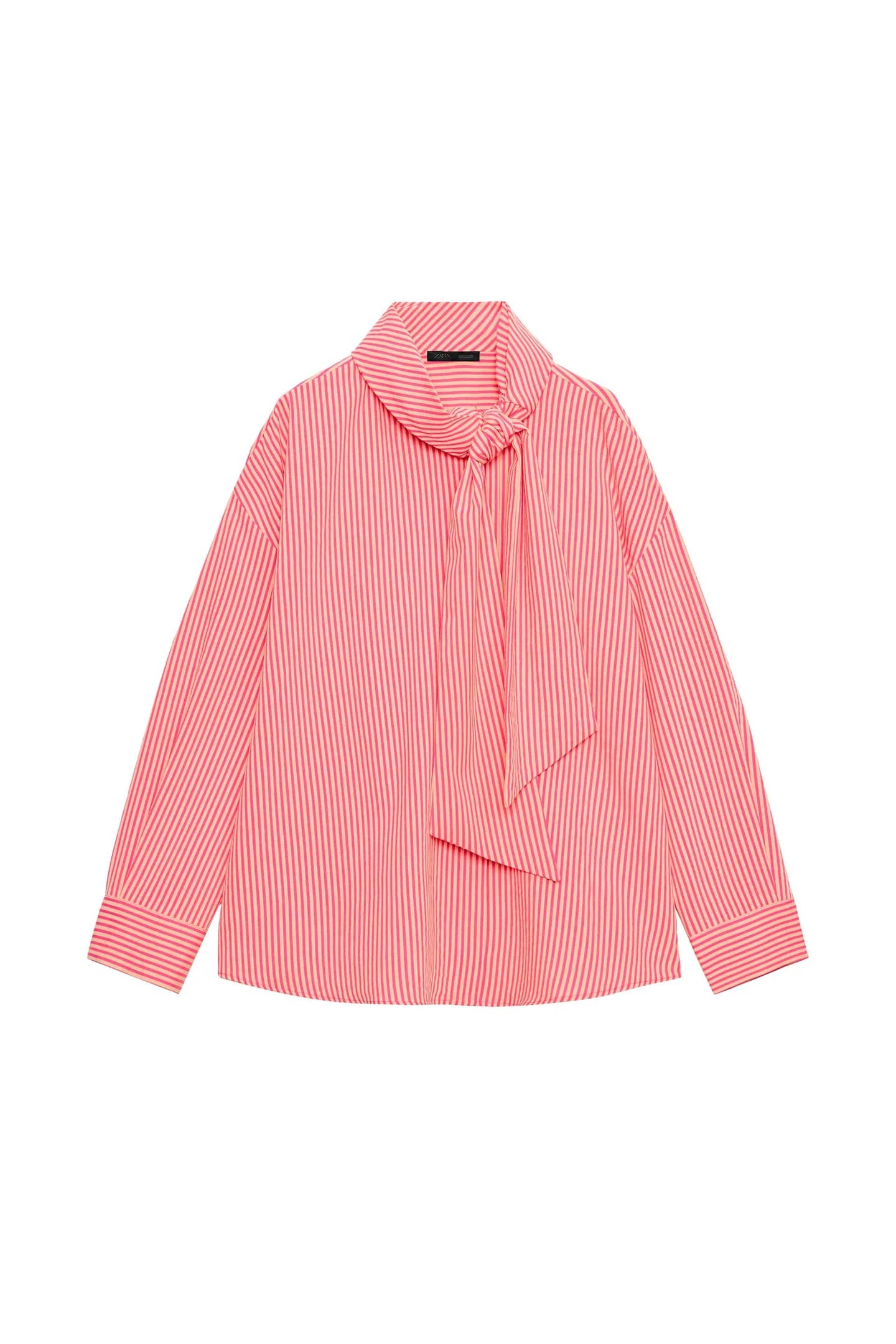 ПОЛОСКАЯ РУБАШКА НА ЗАВЯЗКАХ - фото 3