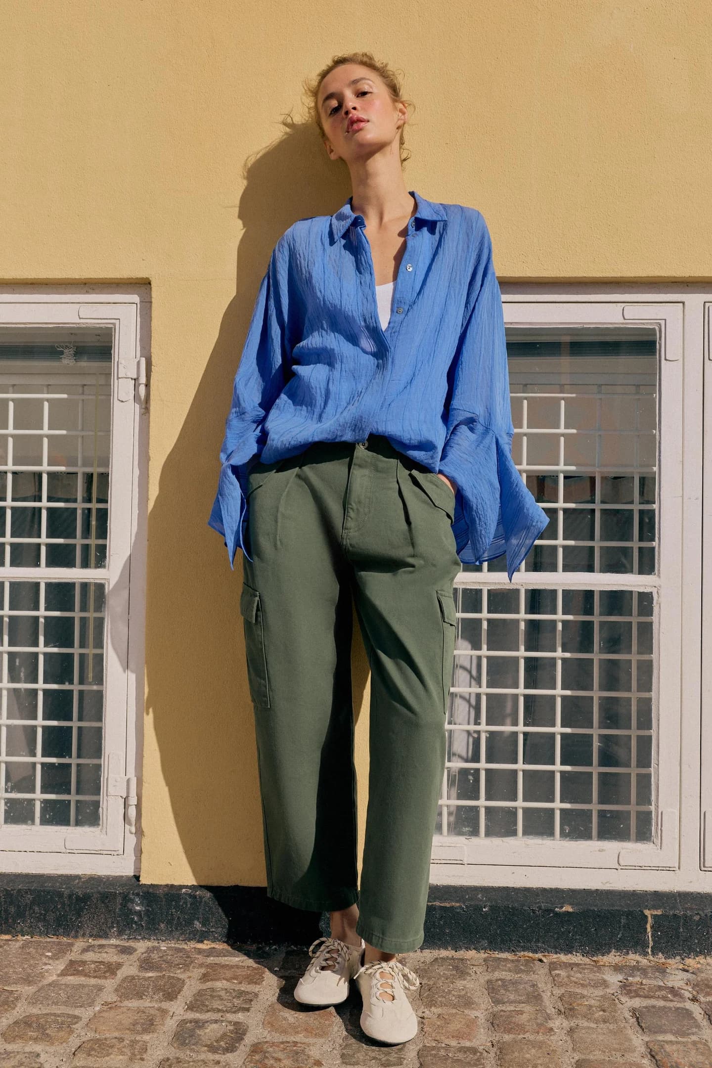 ПОЛОСКАЯ РУБАШКА НА ЗАВЯЗКАХ - фото 2