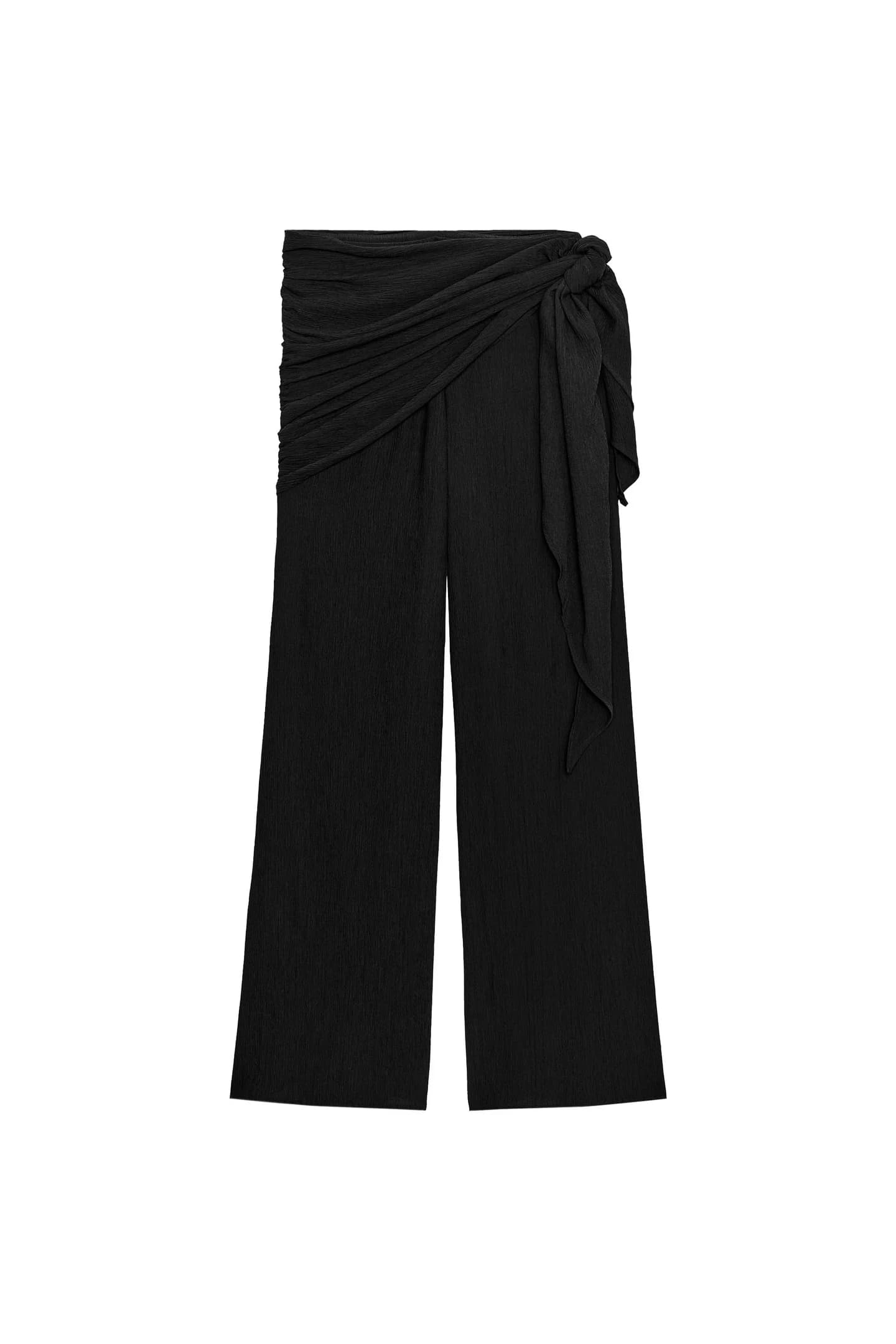 ШИРОКИЕ БРЮКИ С ШАРФОМ - фото 3