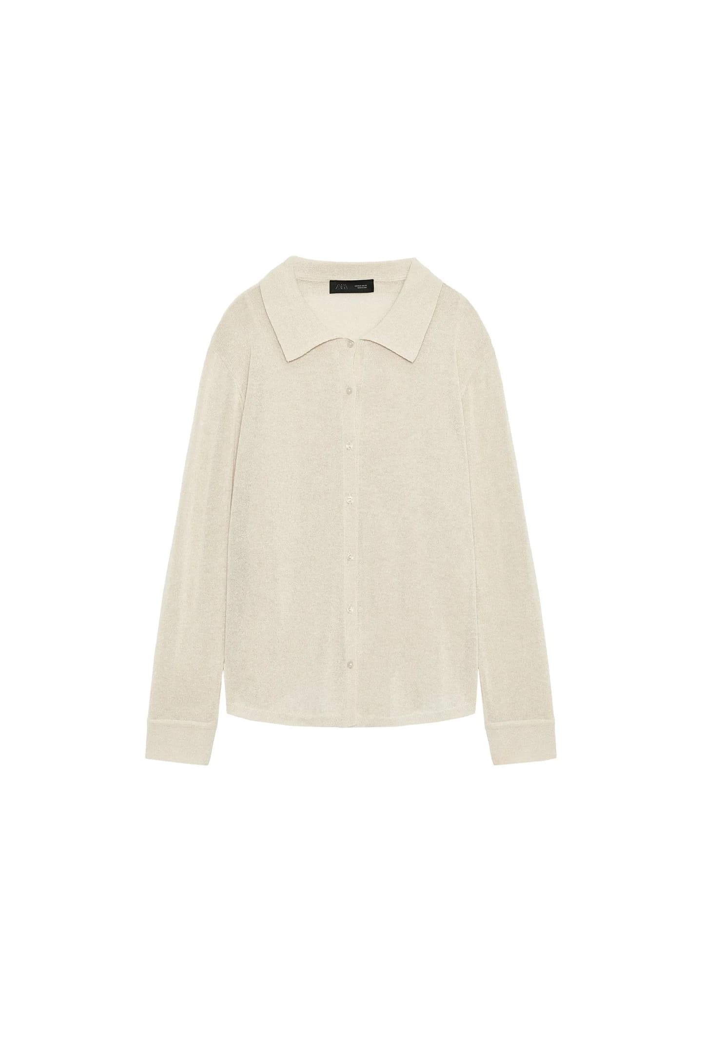 ТРИКОТАЖНЫЙ КАРДИГАН-ПОЛО - фото 3