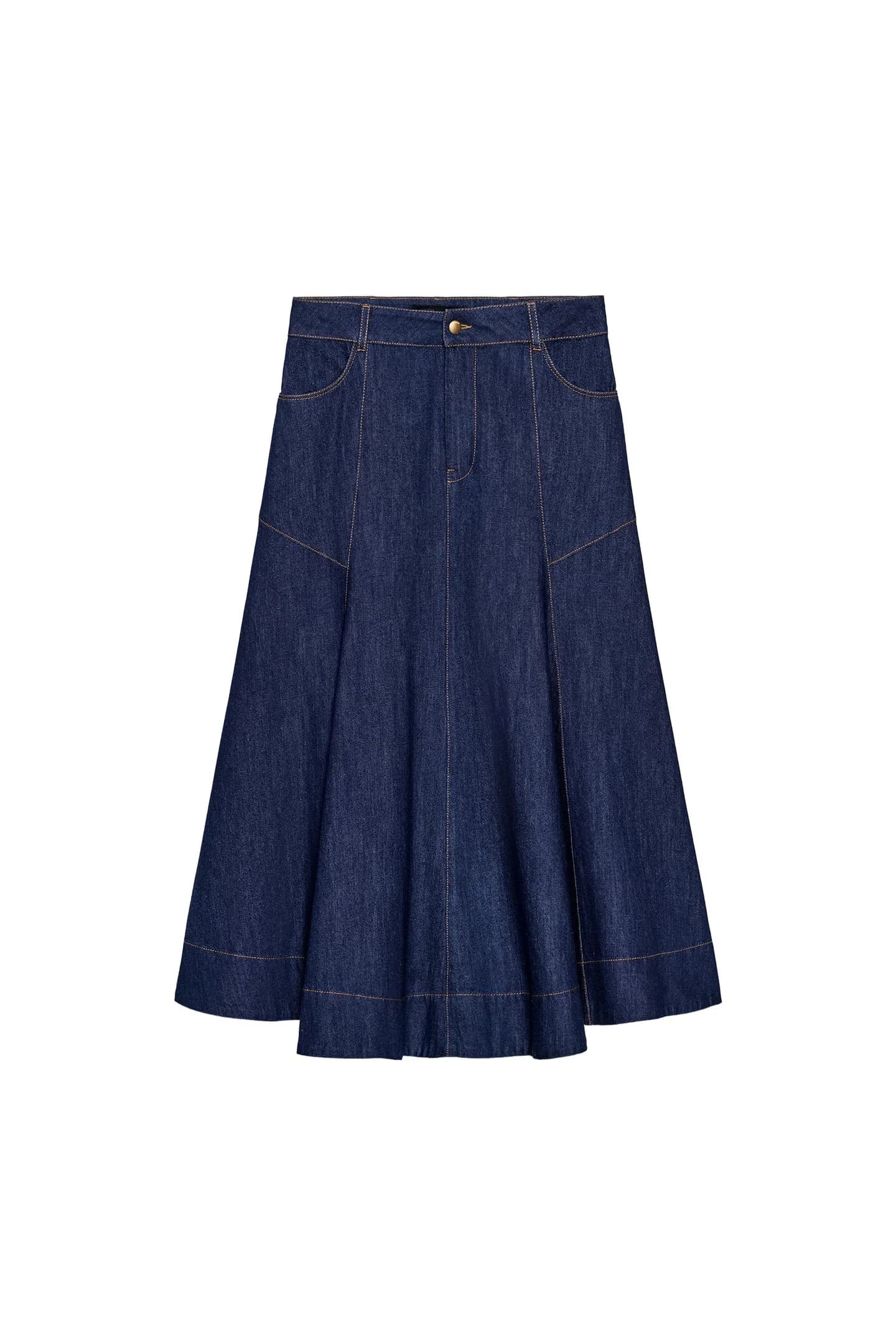 ЮБКА СРЕДНЕЙ ДЛИНЫ С ЦВЕТОМ - фото 3