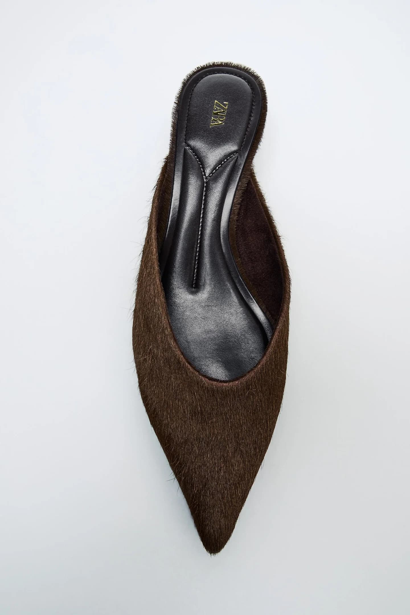 КОЖАНЫЕ ТУФЛИ НА ТЕХНИКЕ С МЕХОМ