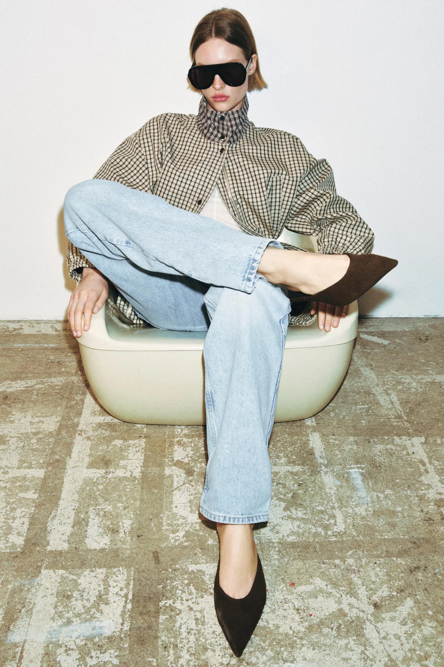 КОЖАНЫЕ ТУФЛИ НА ТЕХНИКЕ С МЕХОМ - фото 3