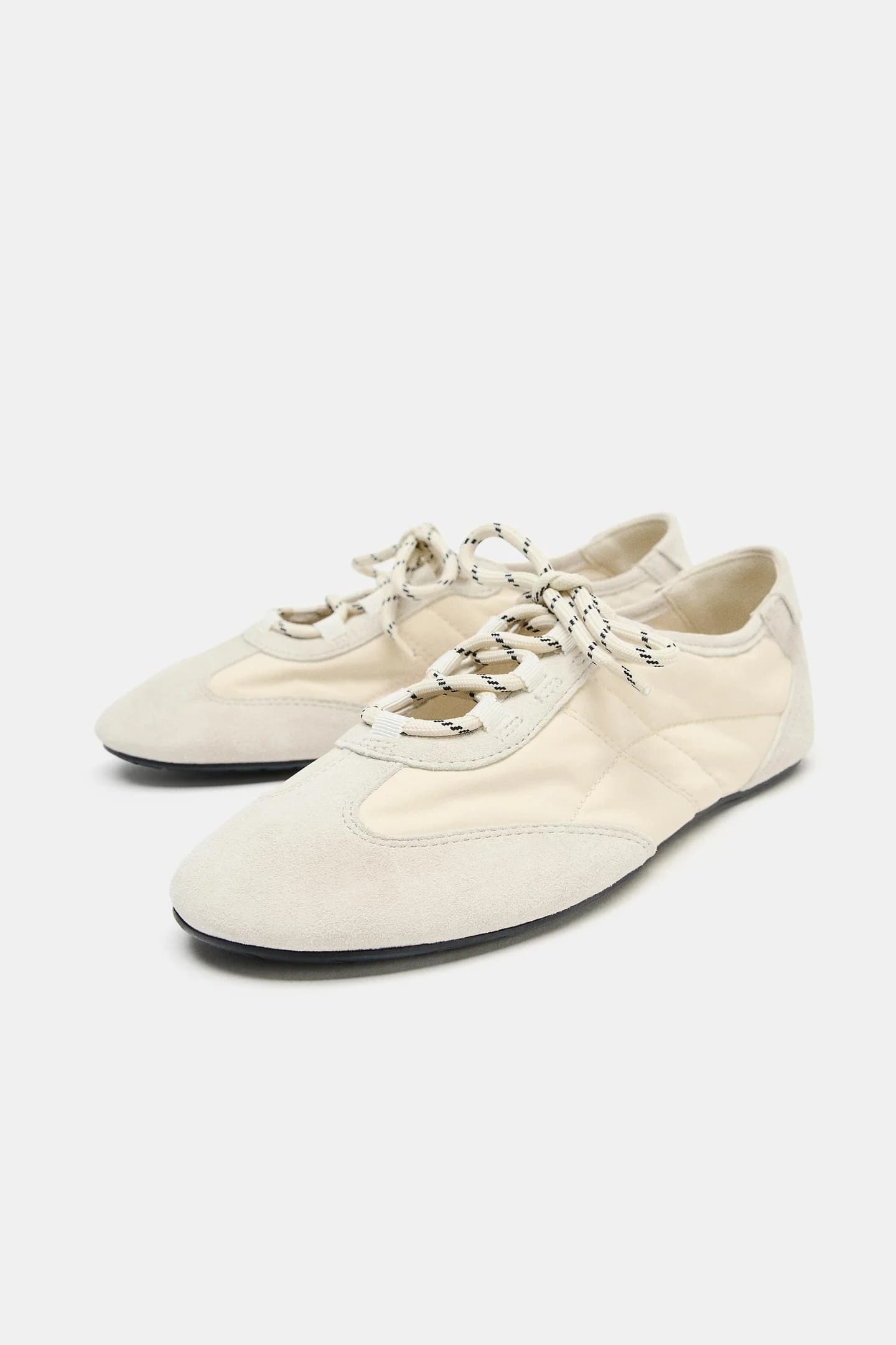 СПОРТИВНЫЕ БАЛЕТКИ ИЗ КОМБИНИРОВАННЫХ МАТЕРИАЛОВ - фото 3