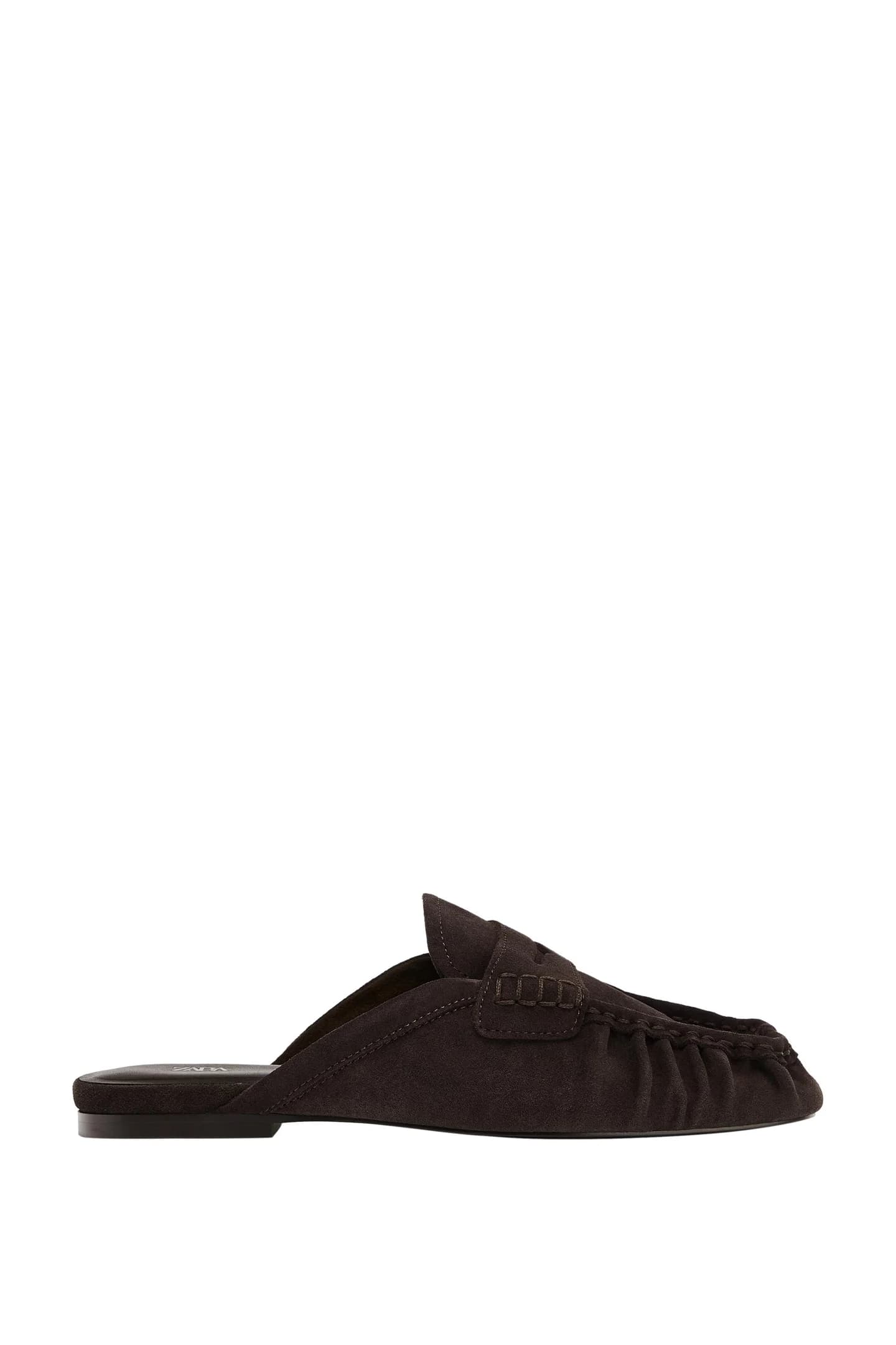 КОЖАНЫЕ МОКАСИНЫ С ОТКРЫТЫМ ПЯТКОМ - фото 7